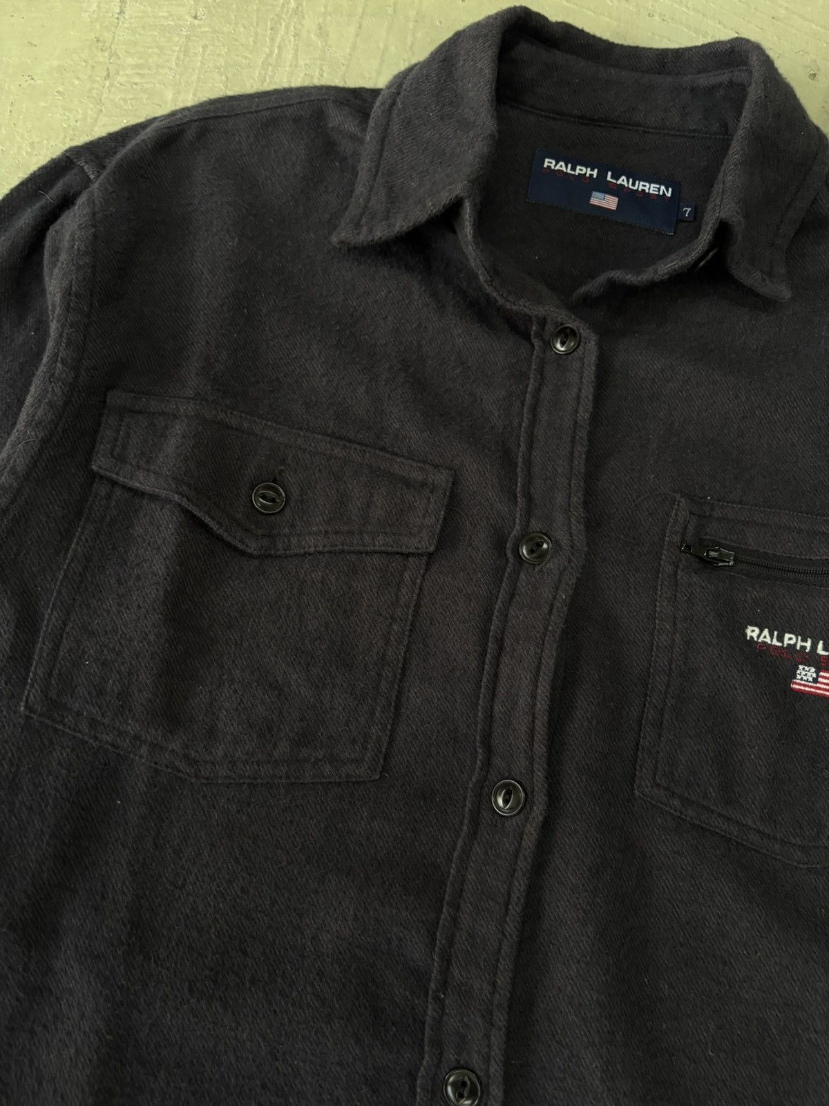 Japanese Brand × Polo Ralph Lauren × Vintage Vintage Polo Sport Ralph Lauren Flannel Black Impact 21 Size US M / EU 48-50 / 2 - 4 Thumbnail