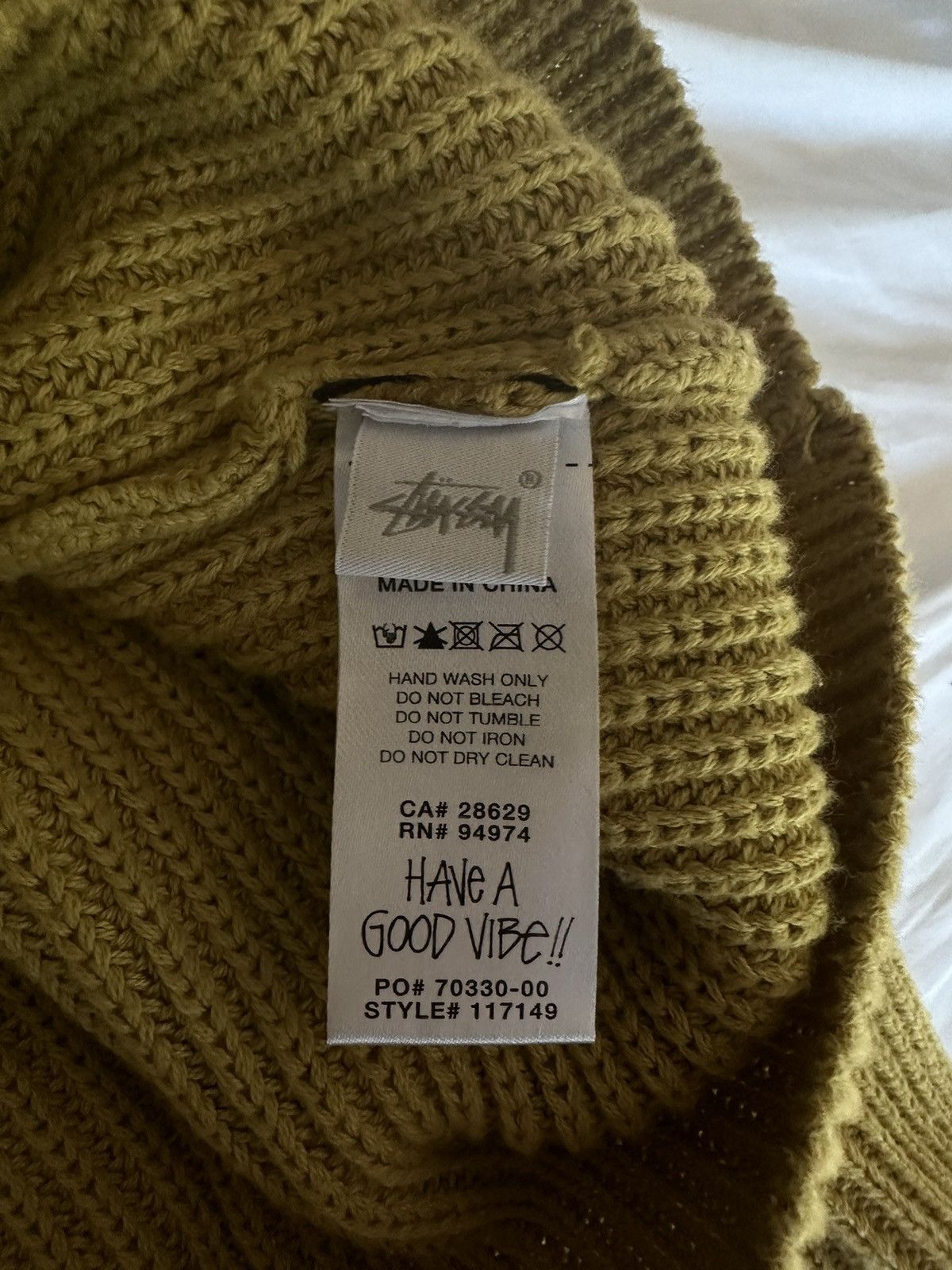 Stussy Stussy Spray Dyed Hoodie 'Tan' Size US L / EU 52-54 / 3 - 7 Thumbnail