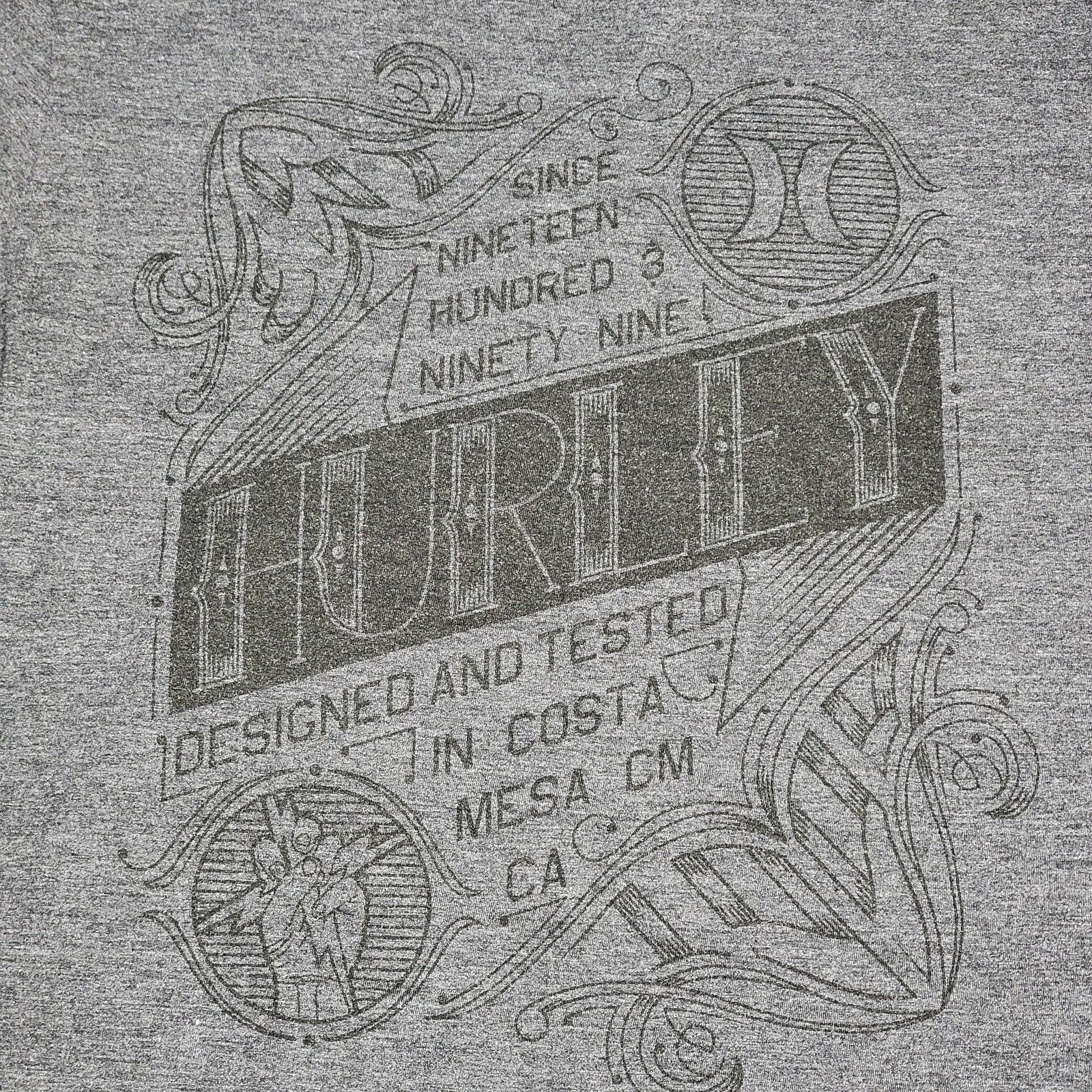 Hurley Hurley Dark Grey Unisex Tee "Since 1999" Size XL Size US XL / EU 56 / 4 - 2 Thumbnail
