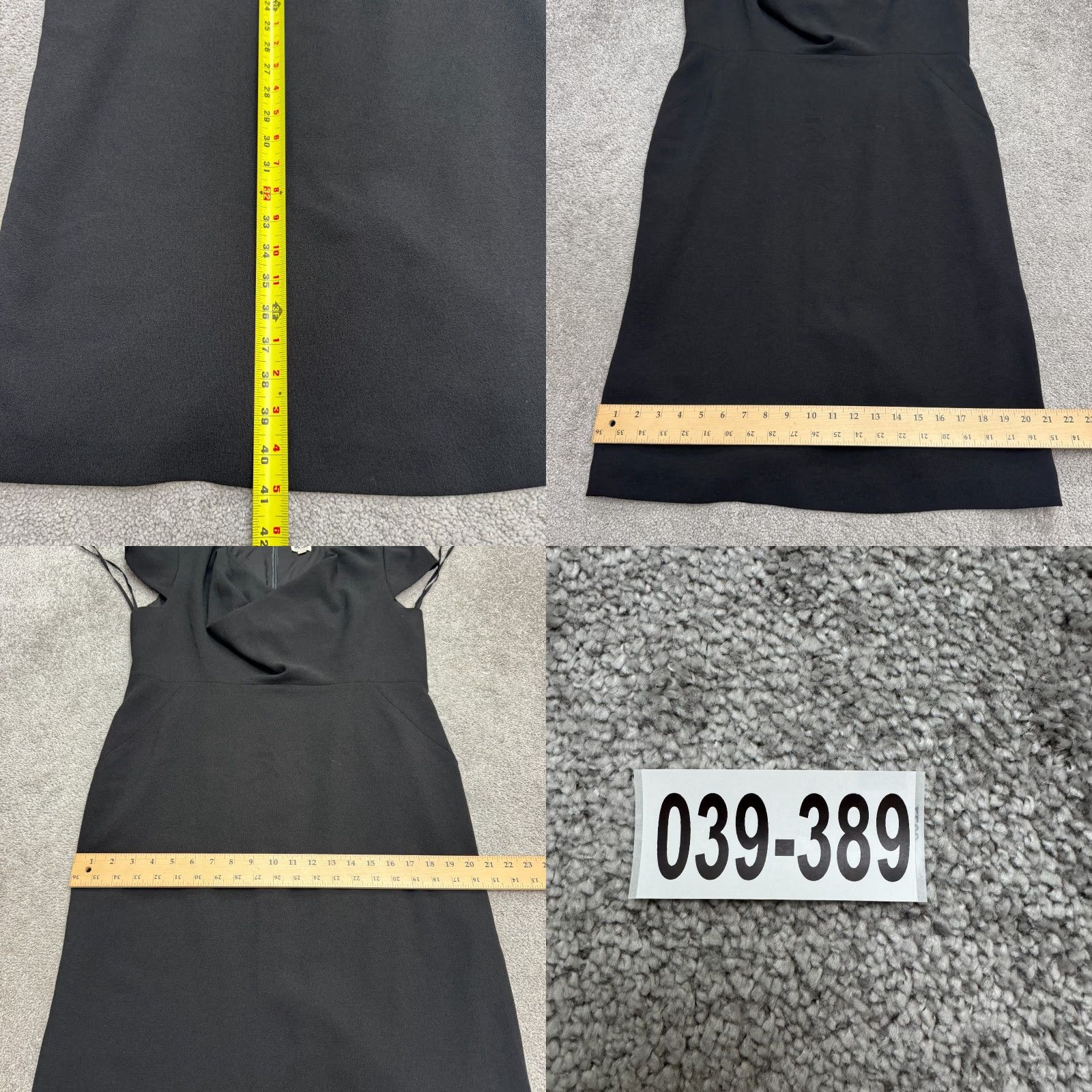 Anne Klein Anne Klein Dress Cap Sleeve Cowl Neck Sheath Midi Black Women 14 Career Workwear Size XL / US 12-14 / IT 48-50 - 9 Thumbnail