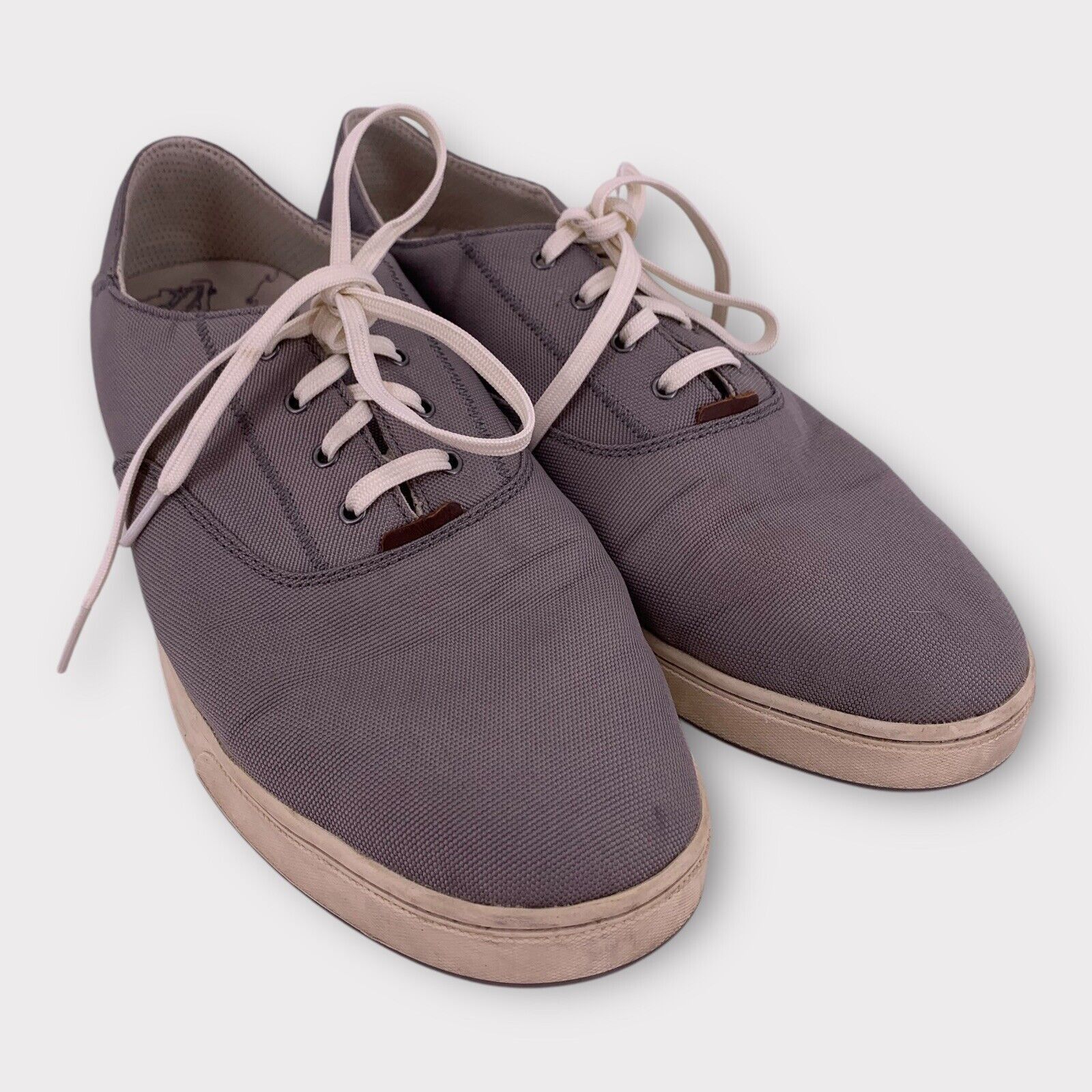 Olukai Olukai Kahu Lace Gray Canvas Lace Up Casual Shoes Sneakers Size US 11.5 / EU 44-45 - 1 Thumbnail