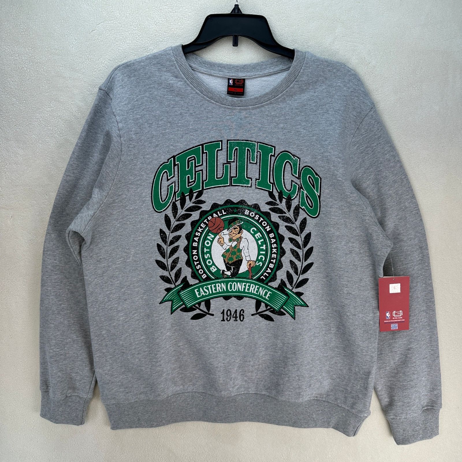 Lucky Brand LUCKY BRAND X BOSTON CELTICS XL NBA HEATHER GREY FLEECE Size US XL / EU 56 / 4 - 1 Thumbnail