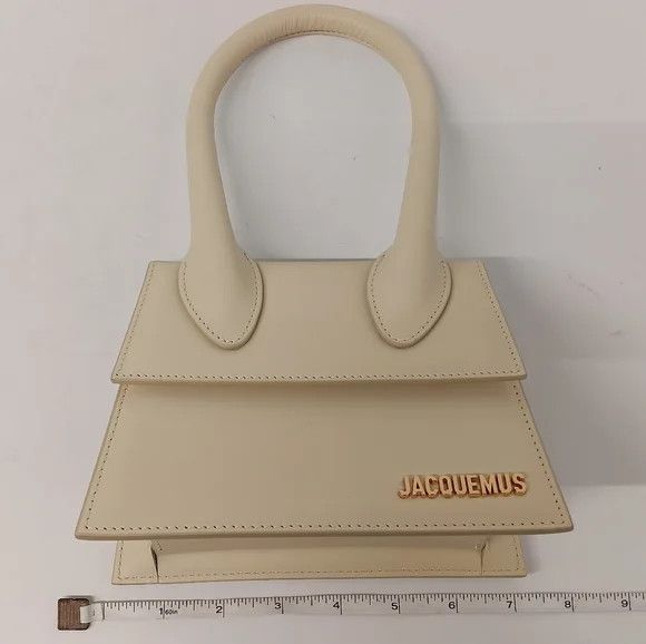 Jacquemus Jacquemus Le Chiquito Moyen Top-Handle Leather Bag - Ivory Size ONE SIZE - 13 Thumbnail