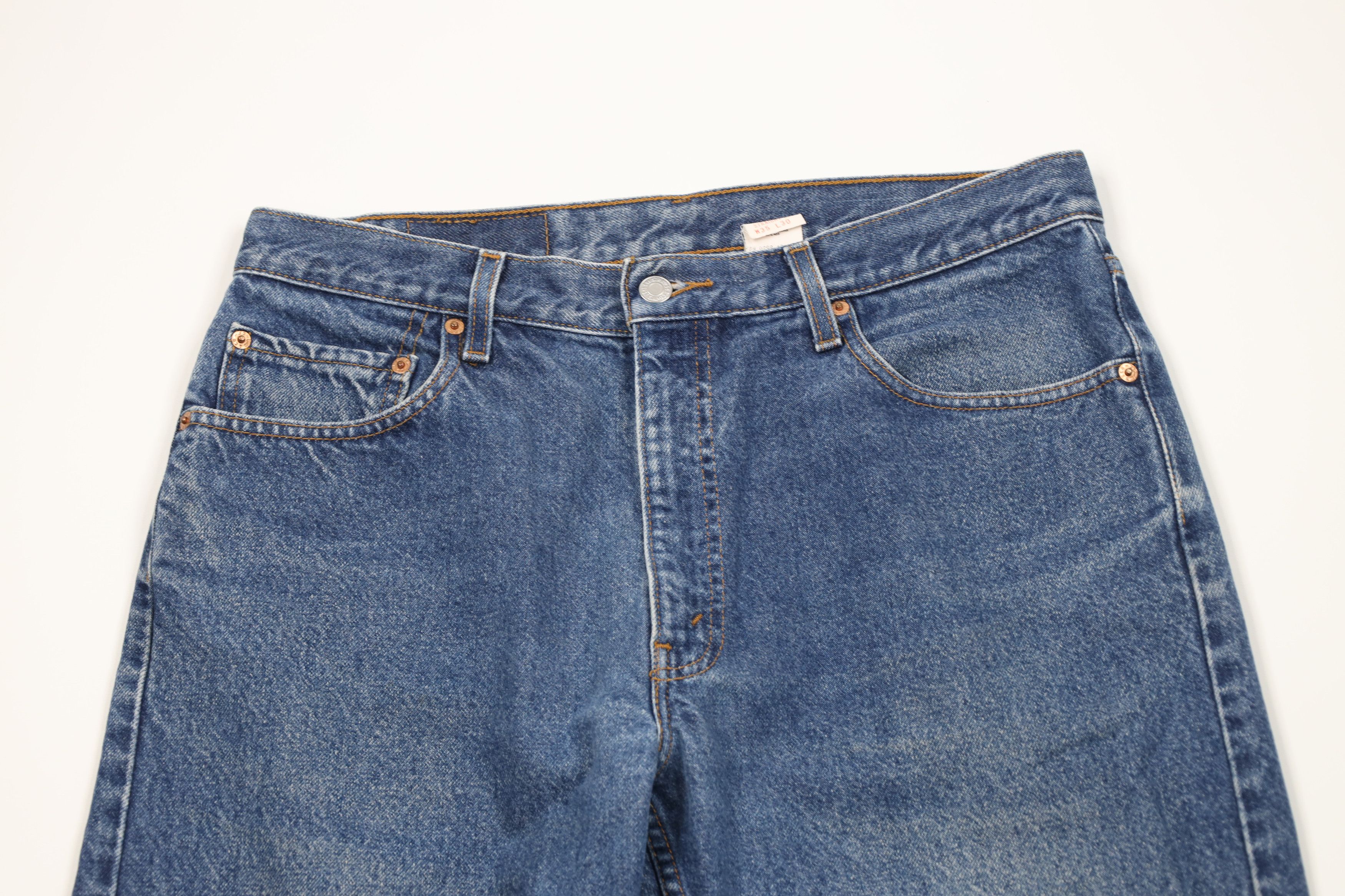 Levi's Vintage 90s Levis 505 Regular Straight Leg Denim Jeans Blue Size US 34 / EU 50 - 2 Thumbnail