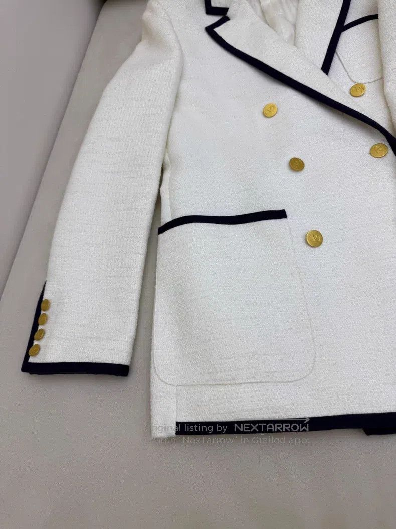 Valentino Valentino Tweed lapel small fragrant blazer Size XS / US 0-2 / IT 36-38 - 6 Thumbnail