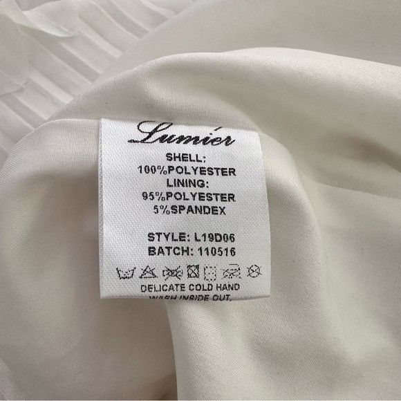 Other Lumier By Bariano White Halter Dress Size S / US 4 / IT 40 - 5 Thumbnail