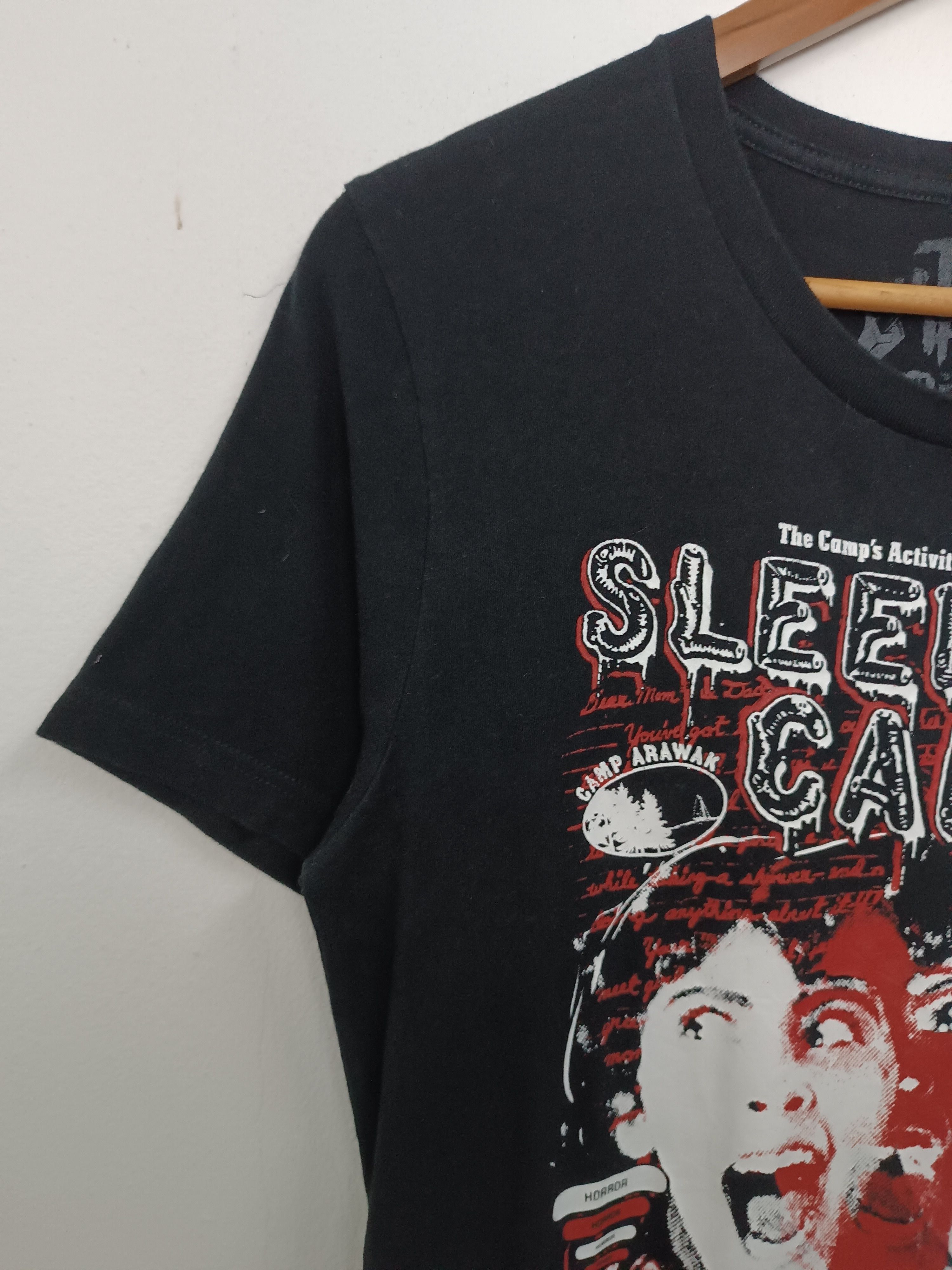 Other VINTAGE SLEEPAWAY CAMP 1983 HORROR CRIME MOVIE TEE SLASHER Size US M / EU 48-50 / 2 - 5 Thumbnail