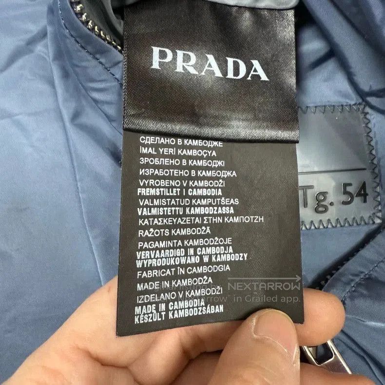 Prada Prada Blue Reversible Nylon Hooded Jacket. Size US L / EU 52-54 / 3 - 4 Thumbnail