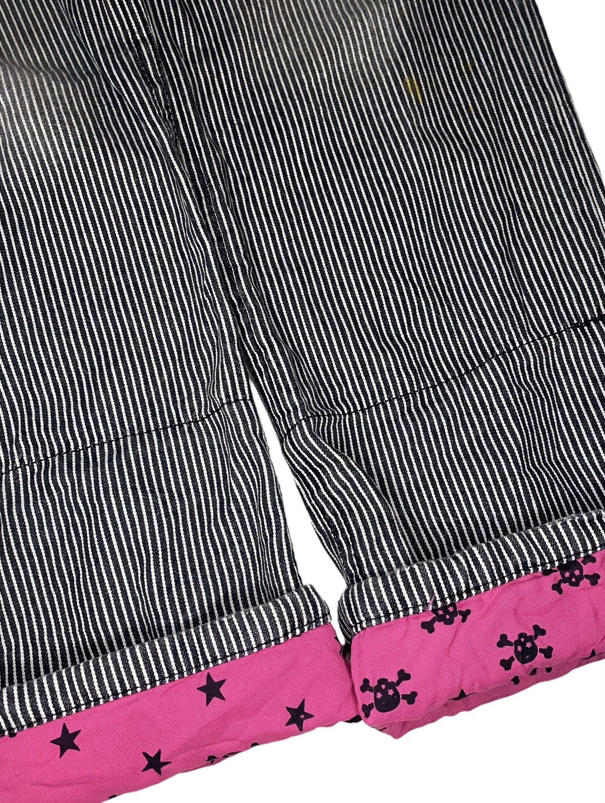 14th Addiction Japanese Brand Chip Clip Distressed Hickory Stripe Pant Size US 33 - 6 Thumbnail