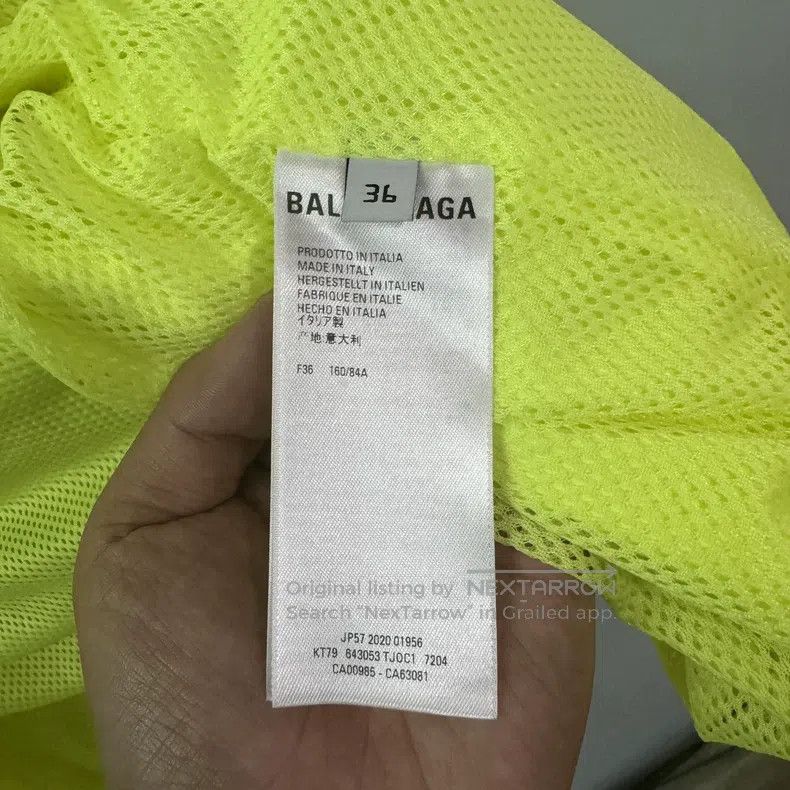 Balenciaga Balenciaga Neon Green Zip-Up Jacket Size XS / US 0-2 / IT 36-38 - 4 Thumbnail