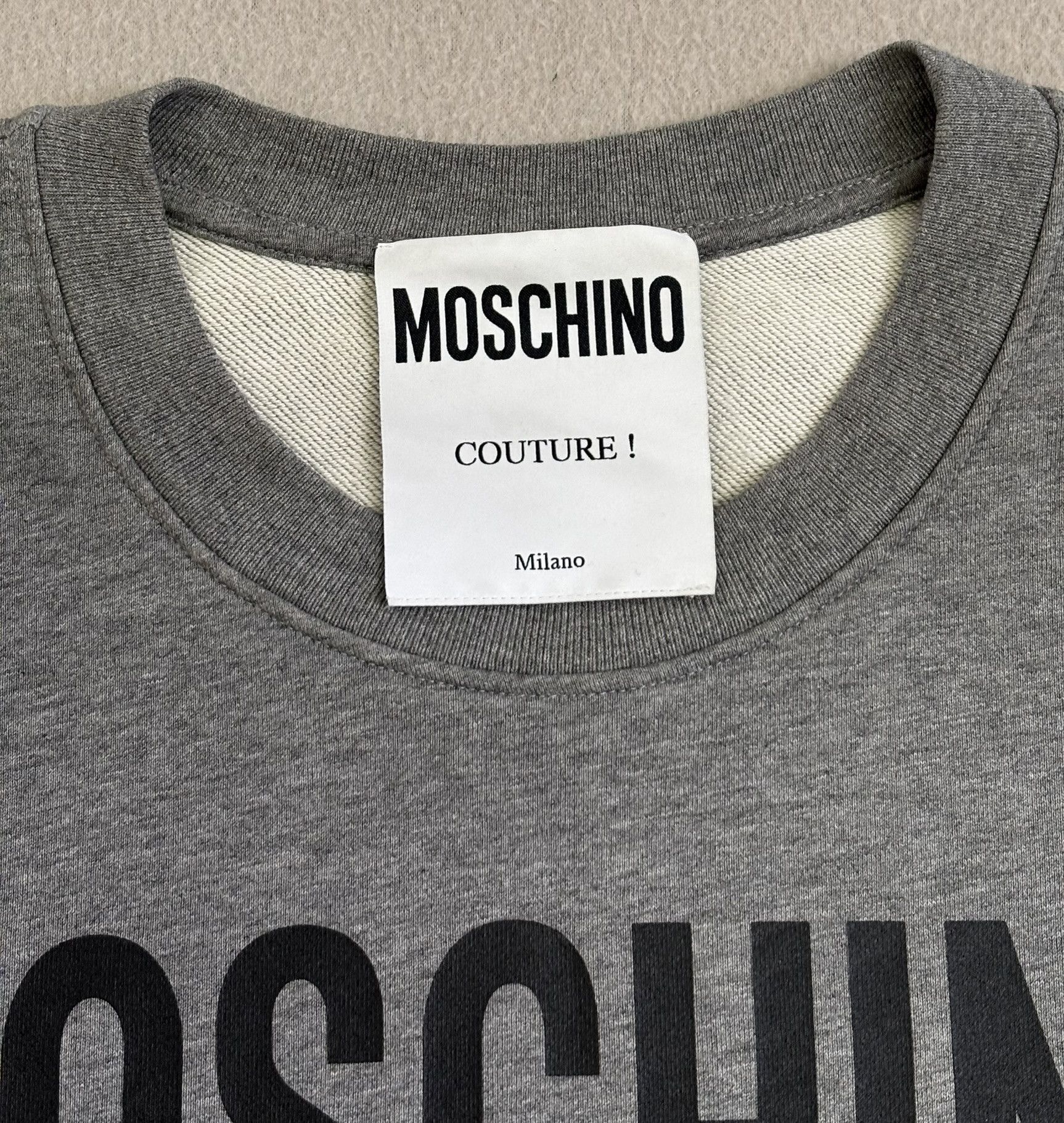 Moschino Moschino Milano gray sweatshirt medium Size US M / EU 48-50 / 2 - 11 Thumbnail