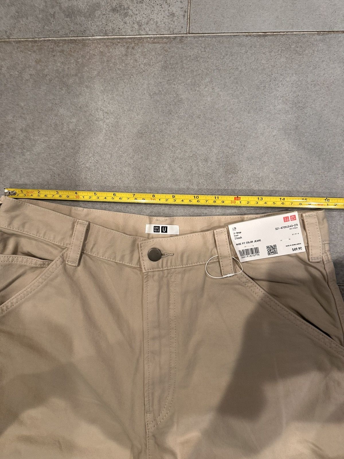 Uniqlo Uniqlo Wide Leg Denim Pants Size US 31 - 4 Thumbnail