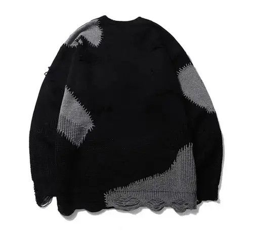Japanese Brand × Vintage New style graffiti hip hop hole oversize sweater Size US L / EU 52-54 / 3 - 1 Thumbnail