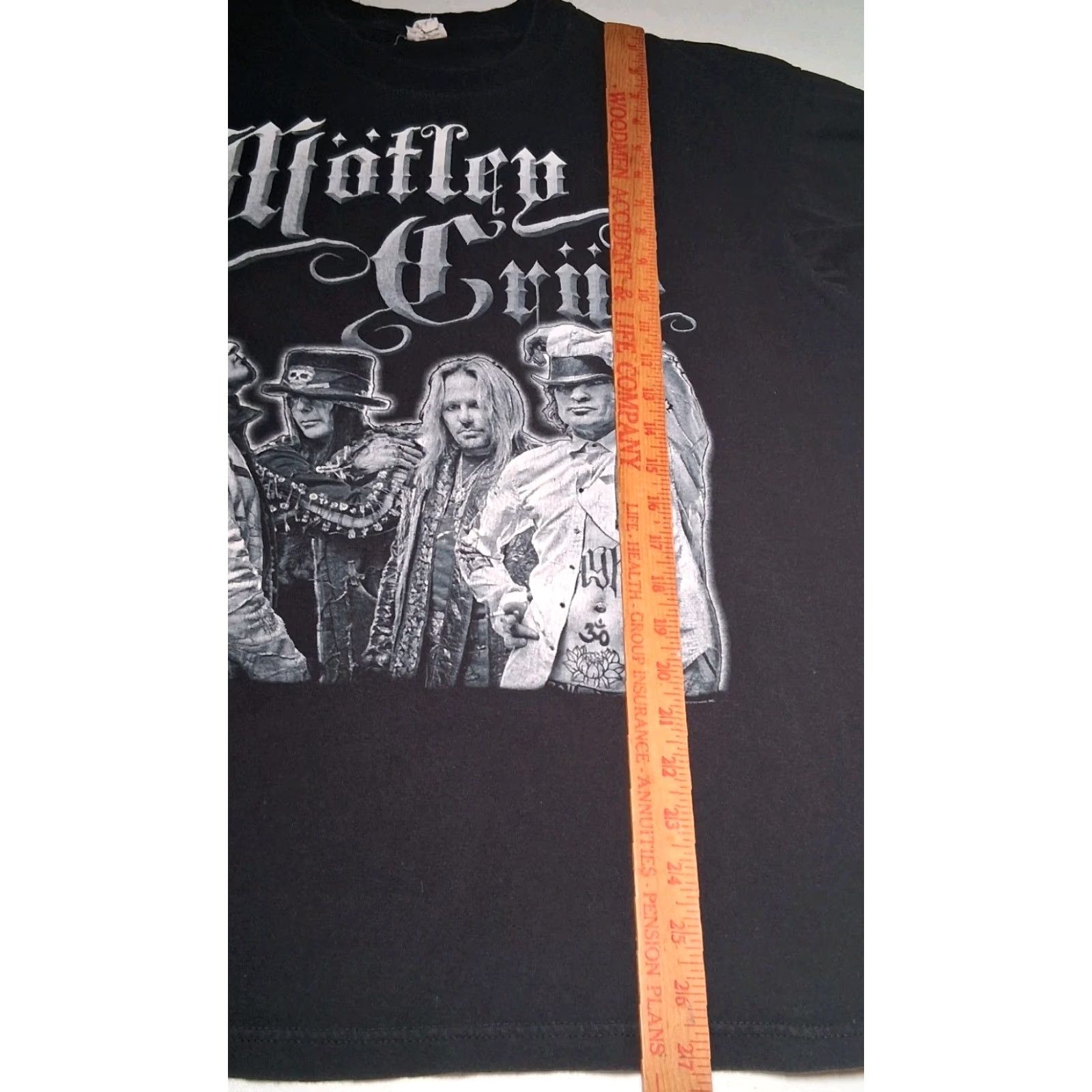 Anvil Motley Crue Shirt Men XL Black Graphic Band T Short Sleeve Crew Neck 2008 Anvil Rock Men's Shirt Stopwear Size US XL / EU 56 / 4 - 3 Thumbnail