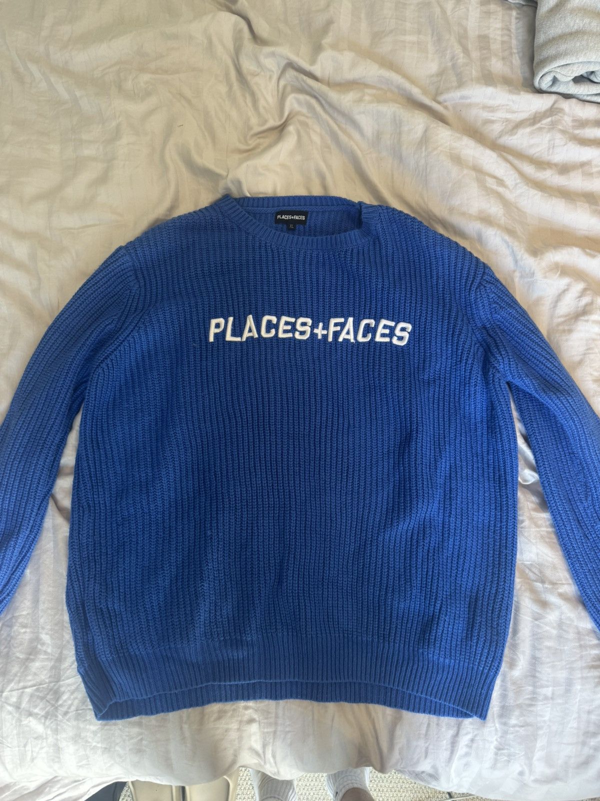 Places + Faces Blue & White Places + Faces sweatshirt Size US XL / EU 56 / 4 - 1 Thumbnail