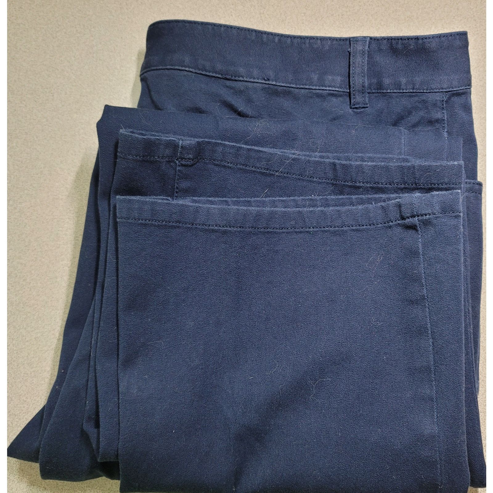 Chaps Chaps Dark Blue Flat Front Denim Jeans 16 Soft Straight Leg Size 38" / US 16 / IT 52 - 6 Thumbnail