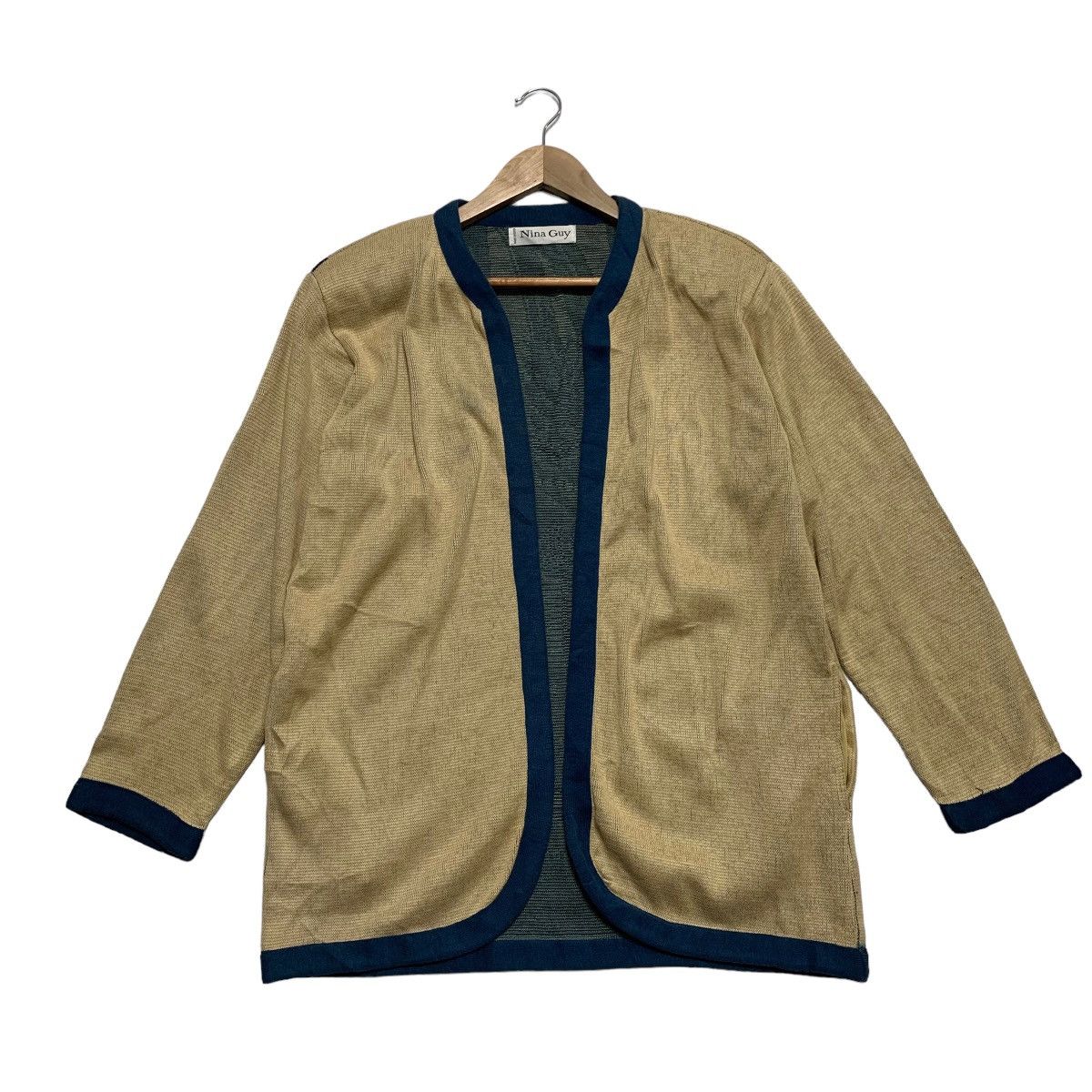 Japanese Brand Nina Guy Buttonless Cardigan Jacket Size US M / EU 48-50 / 2 - 7 Thumbnail