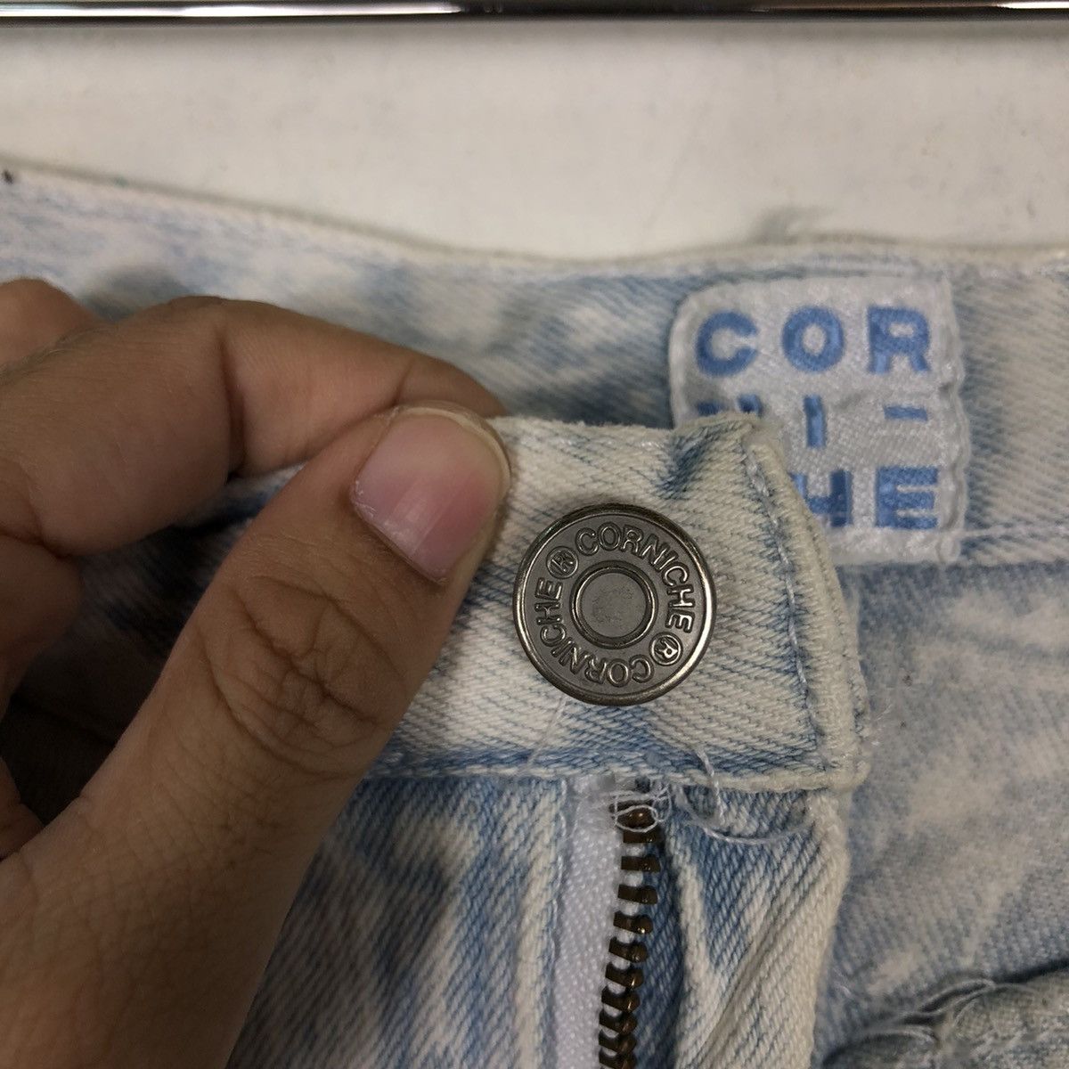 Blue Blue Japan 🔥90’s Acid Wash Distressed Denim Jeans Corni-Che Kapital Size US 30 / EU 46 - 12 Thumbnail