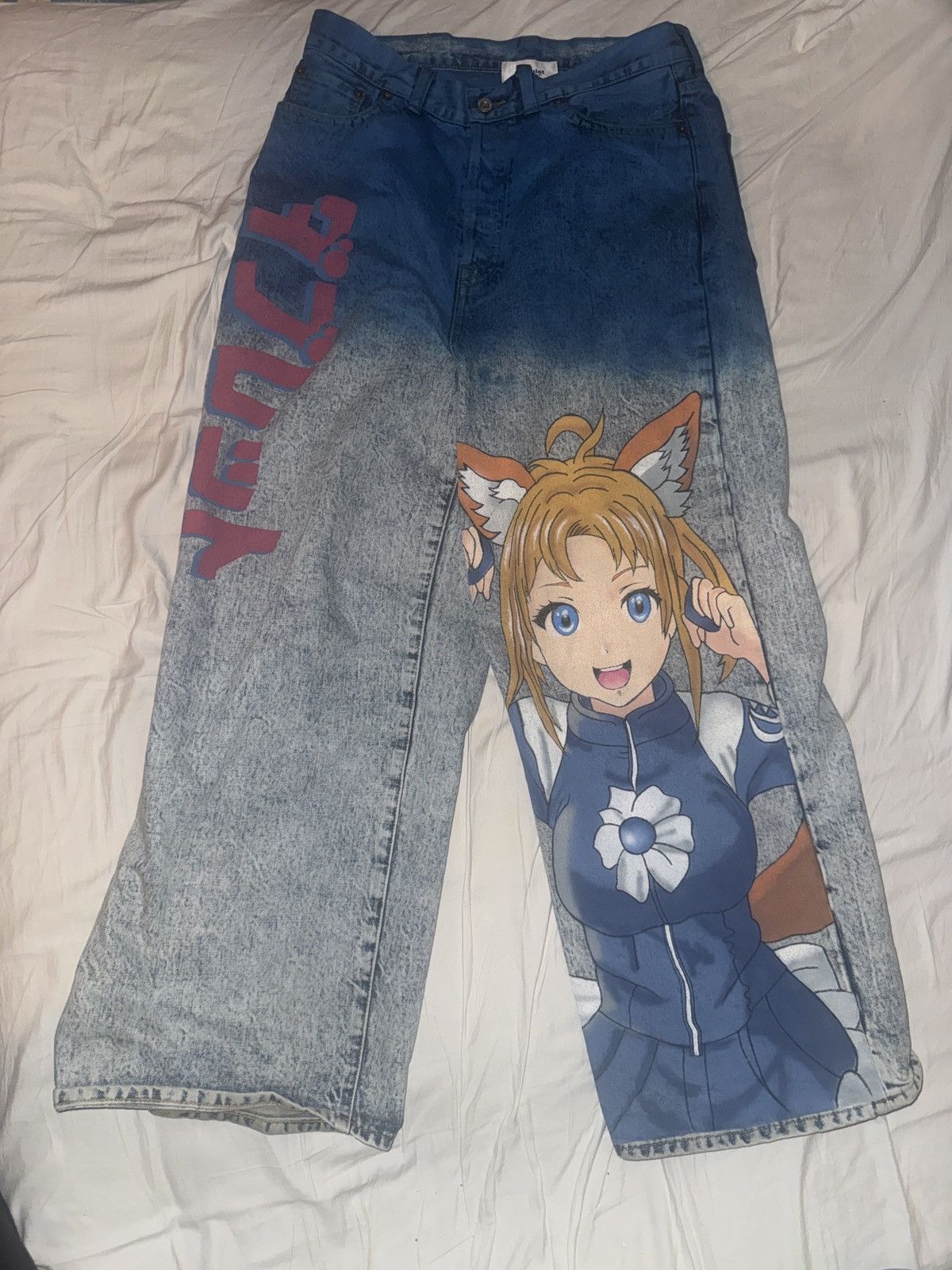 Doublet Doublet anime hand-printing jeans 150/228 Size US 29 - 1 Thumbnail