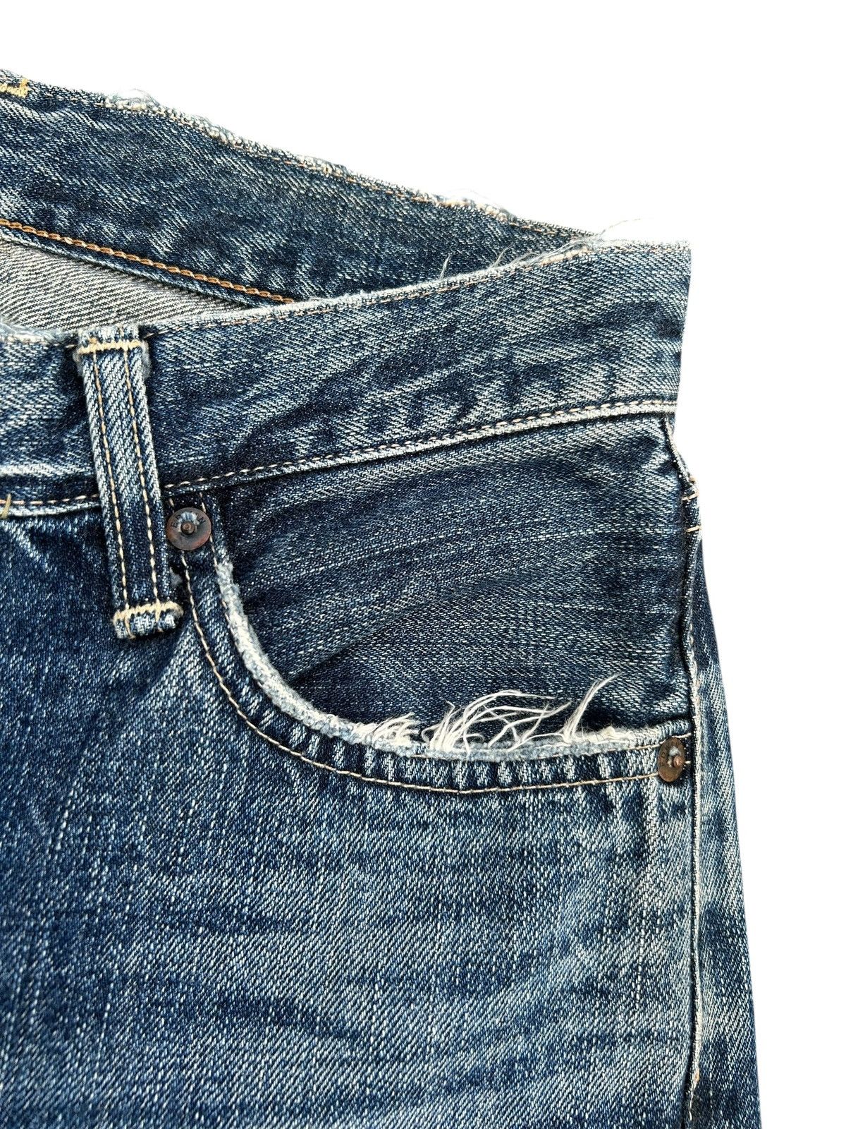 Kapital Vintage Edwin 505s Selvedge Distressed Denim Jeans Size US 28 / EU 44 - 7 Thumbnail
