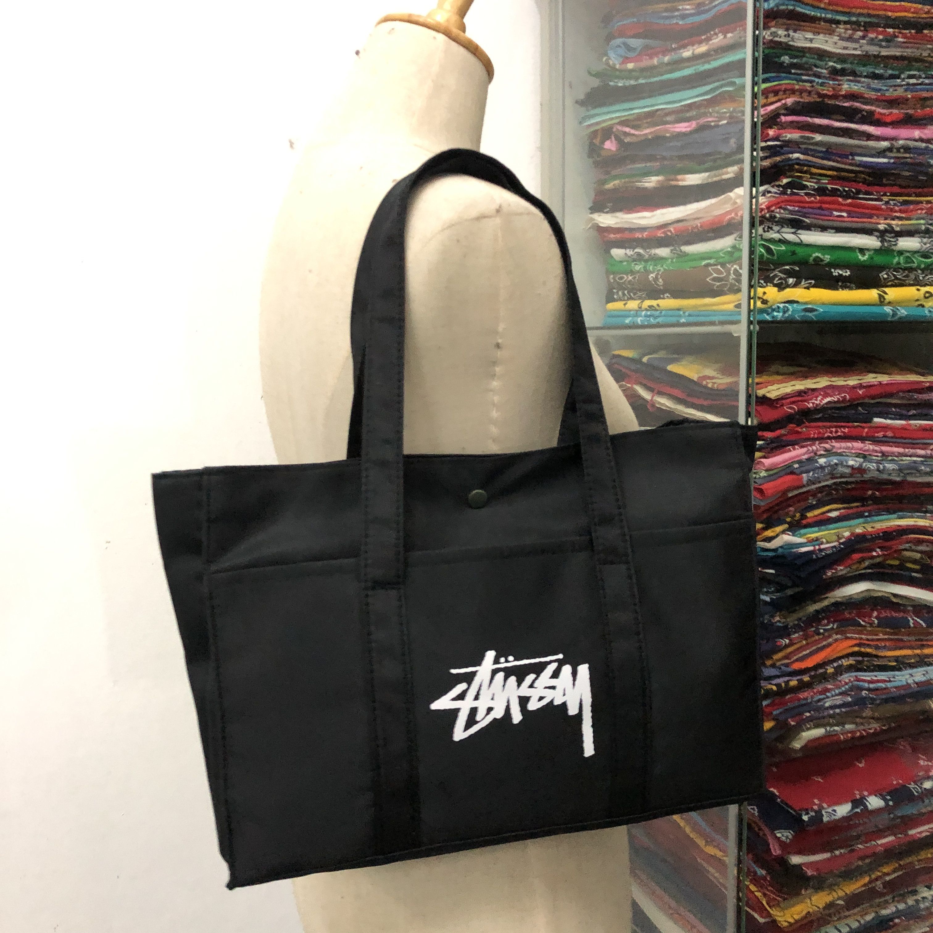 Stussy AUTHENTIC 🇯🇵 Stussy Magazine Military Colour Tote Bag Size ONE SIZE - 3 Thumbnail