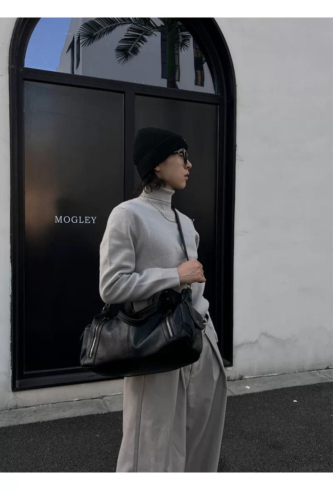 Leather Vintage Underarm Crossbody Tote | PU Leather Size ONE SIZE - 4 Thumbnail