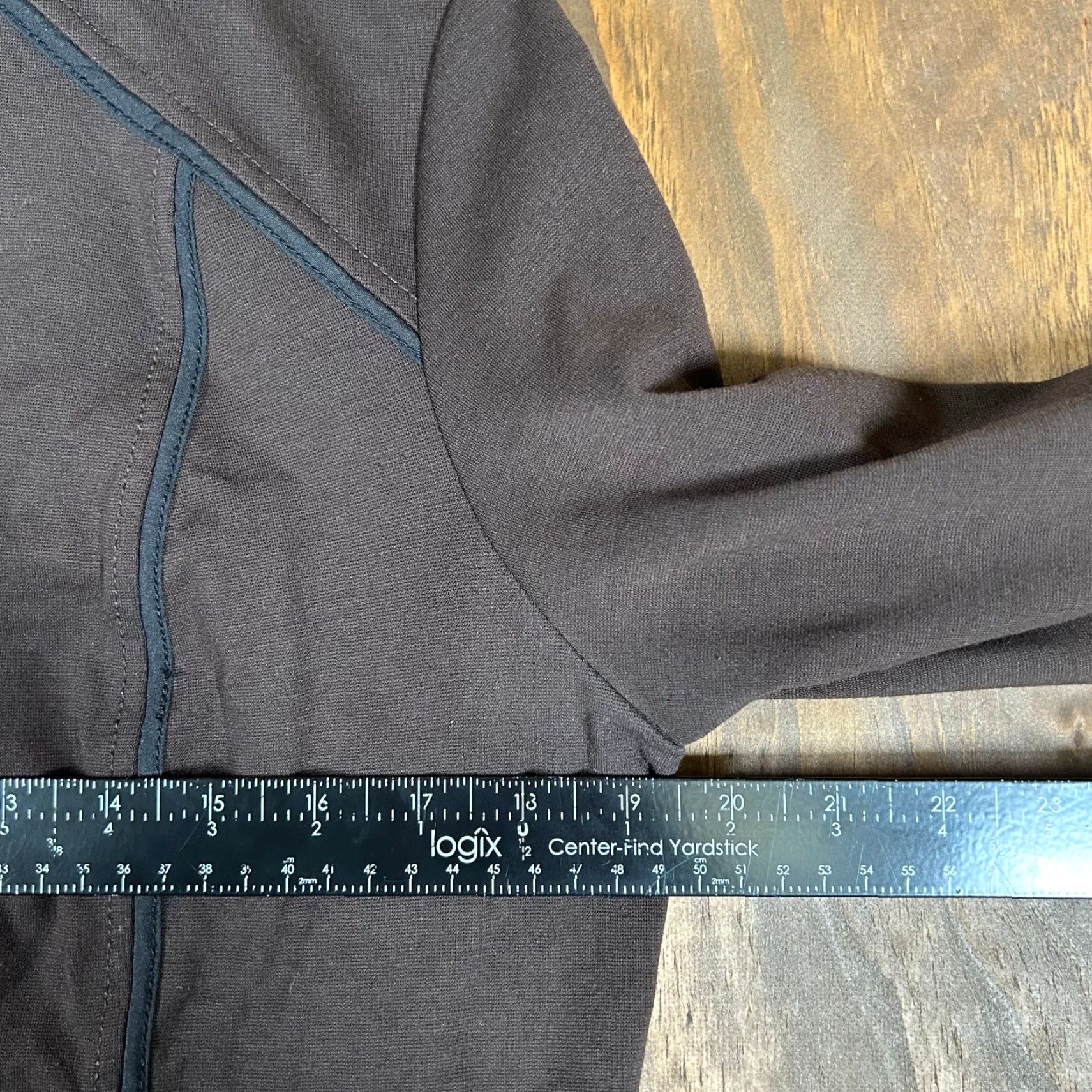 Vintage Chico's The Weekend Womens Jacket Brown Full Zip Long Sleeve Stretch M Jacket Cross-List: Casual Workwear Size M / US 6-8 / IT 42-44 - 6 Thumbnail