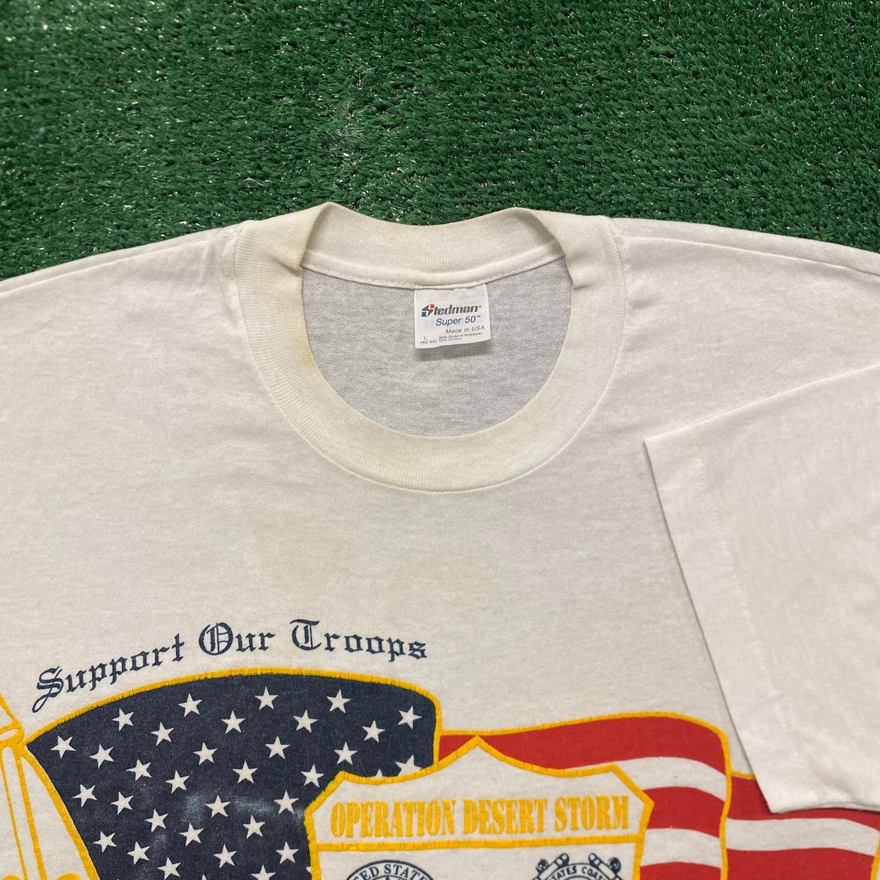 Vintage Desert Storm Tee Vintage 90s Army Military USA Shirt Size US L / EU 52-54 / 3 - 5 Thumbnail