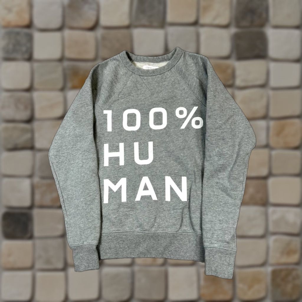 Everlane Everlane Sweatshirt Womens XS Gray Cotton Fleece Pullover Crew Neck Regular Fit Long Sleeve Activewear Winter Fall Spring Womens Size XS / US 0-2 / IT 36-38 - 1 Thumbnail