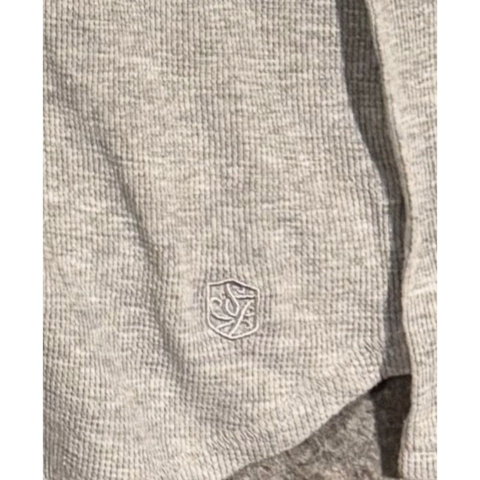 Sean John VINTAGE Sean John Mens Waffle Knit Henley Shirt 3XB Streetwear Hip Hop Dexter Morgan Gray Long Sleeve Cotton Knit T-Shirt Mens Size US XXL / EU 58 / 5 - 2 Thumbnail
