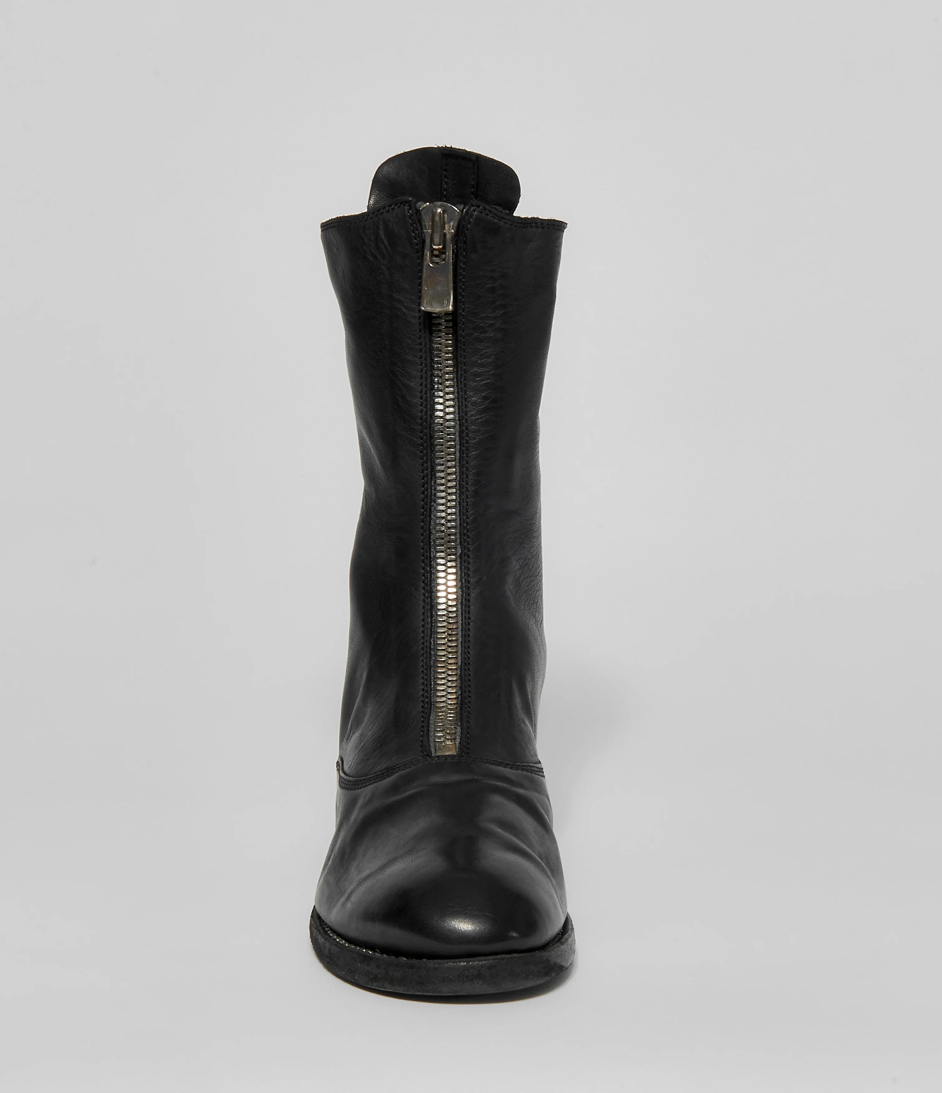 Guidi o1s22i1n1024 Zip Leather Ankle Boots in Black Size US 6 / IT 36 - 3 Thumbnail
