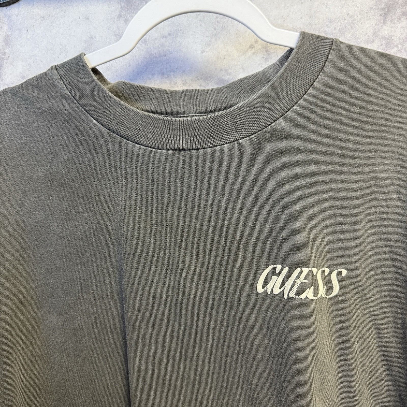 Guess Guess Originals T Shirt Mens L 24x28 Faded Black Gray Short Size US L / EU 52-54 / 3 - 4 Thumbnail