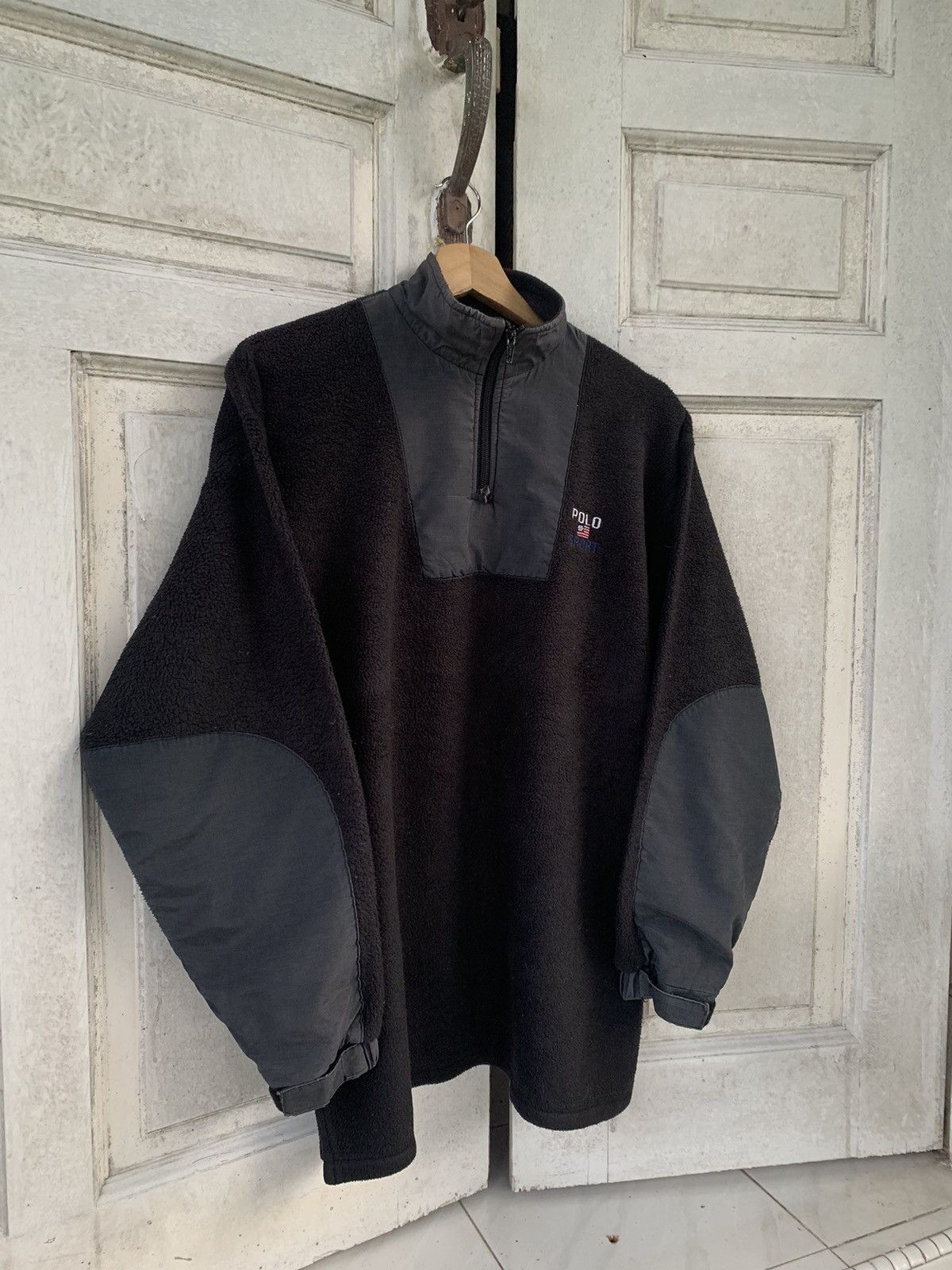 Polo Ralph Lauren Vintage Polo Sport Ralph Lauren Half Zip Sherpa Size US L / EU 52-54 / 3 - 1 Thumbnail