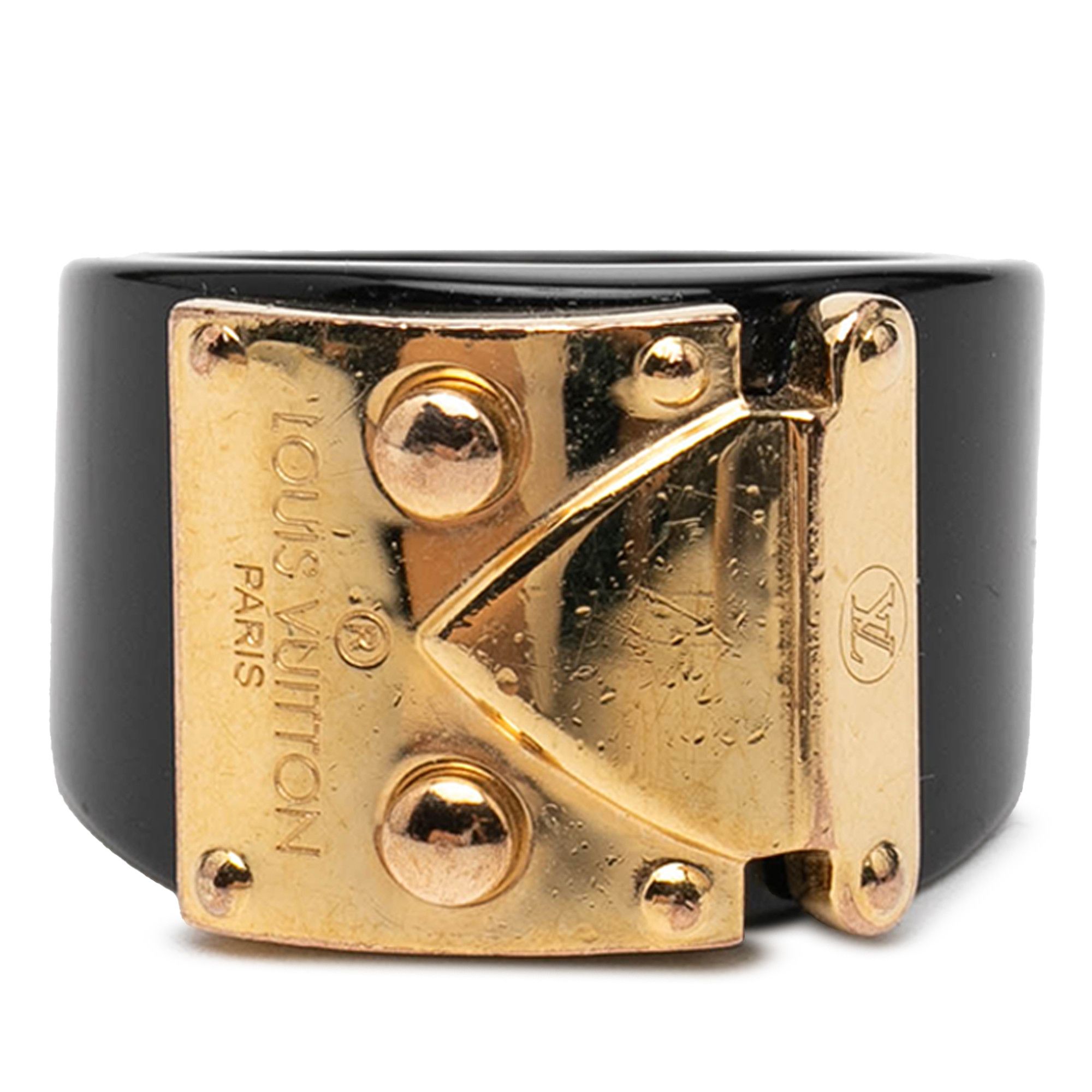 Louis Vuitton Louis Vuitton Resin Lock Me Ring L Size ONE SIZE - 1 Thumbnail