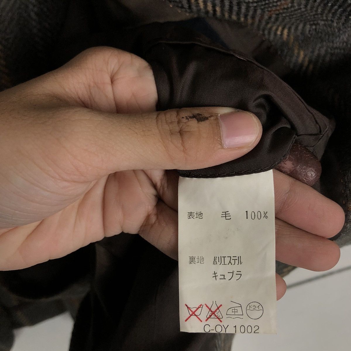 Japanese Brand VINTAGE DOUBLE BREAST COAT JACKET TARTAN DESIGN LANVIN PARIS Size US M / EU 48-50 / 2 - 13 Thumbnail