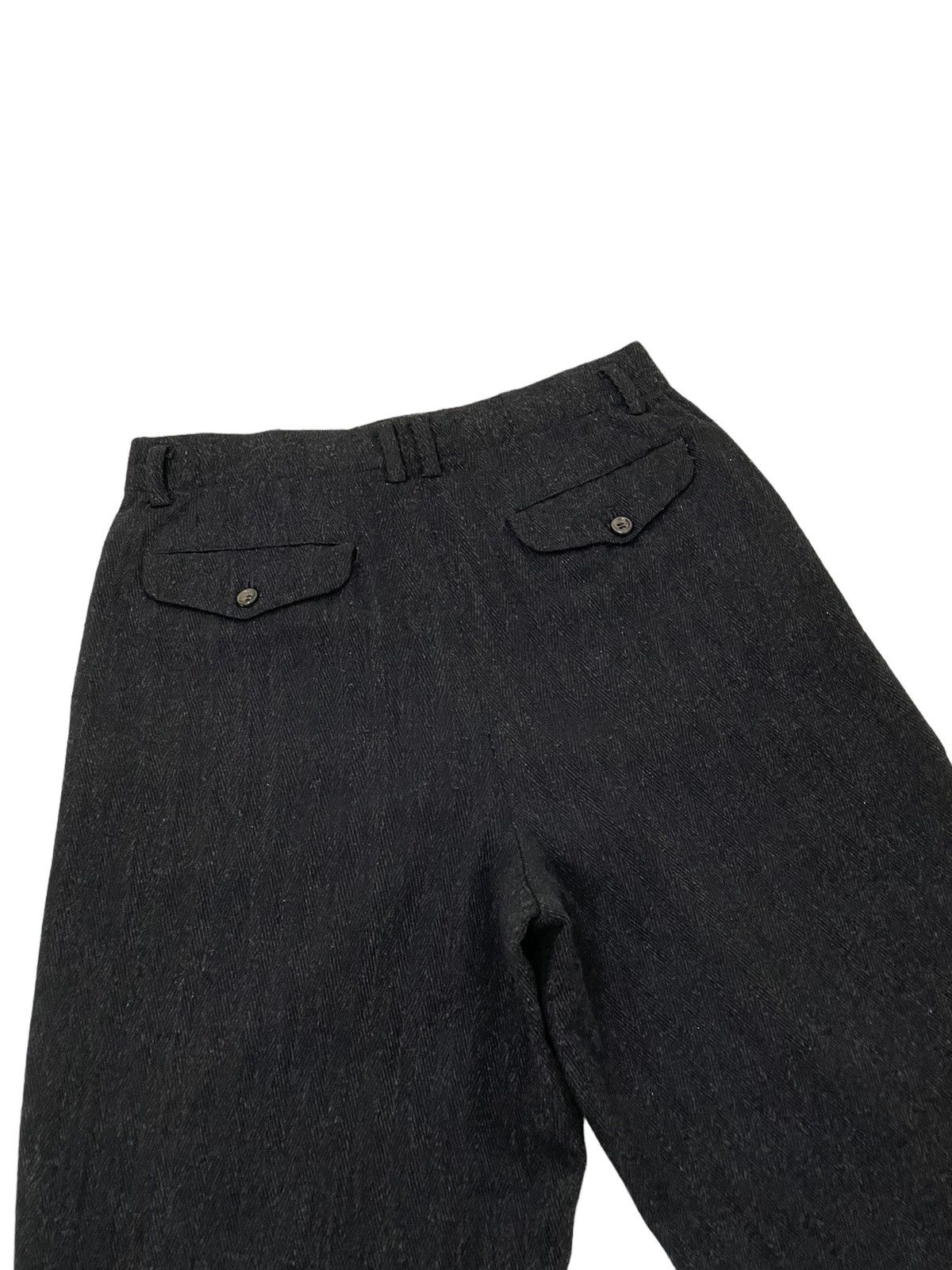 Comme des Garcons Vtg 90s CDGH Herringbones Wide Wool Trouser Tapered 6🟦5 Size US 29 - 19 Thumbnail