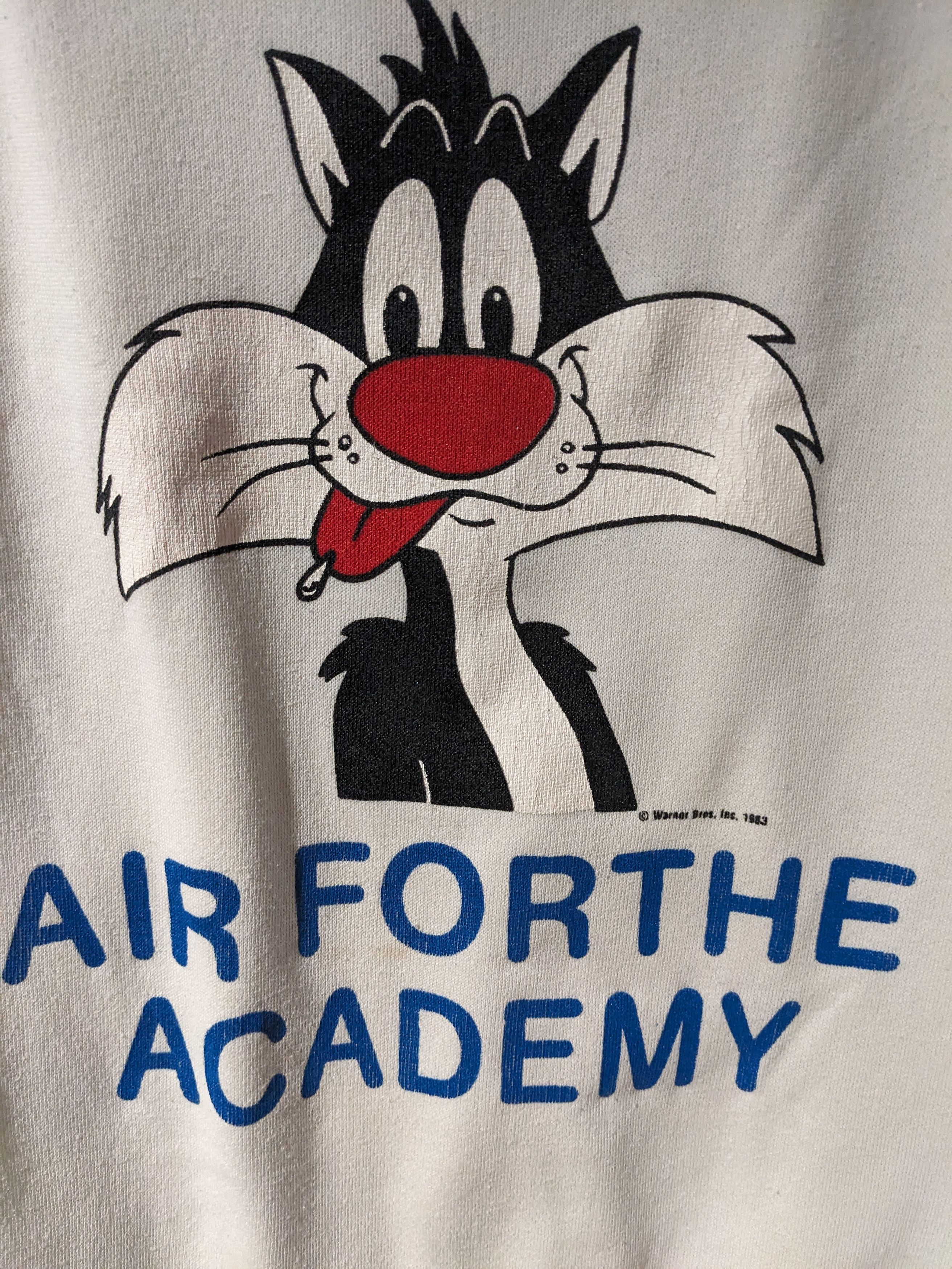 Cartoon Network × Vintage Vintage 1983 Sylvester Airforce Academy Looney Sweatshirt Size US L / EU 52-54 / 3 - 2 Thumbnail