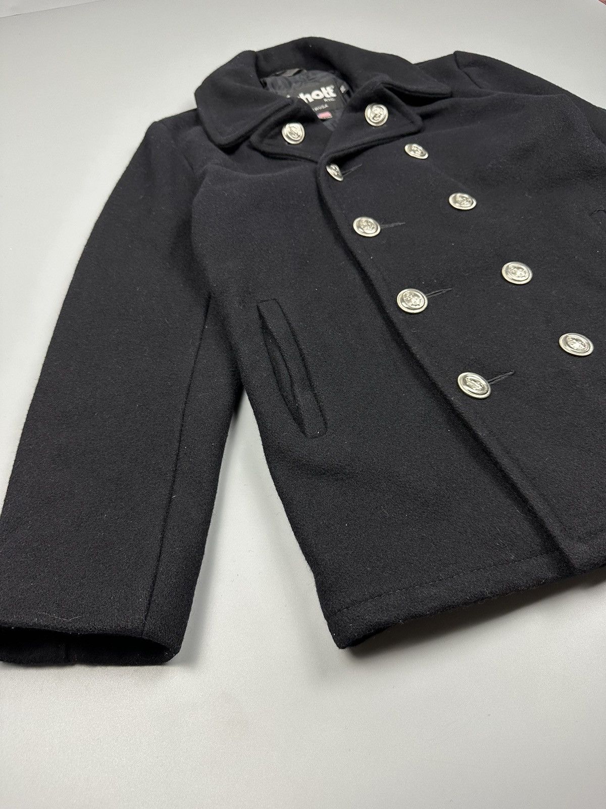 Designer × Schott Schott NYC USA Double Collar Wool Coat Size US M / EU 48-50 / 2 - 4 Thumbnail