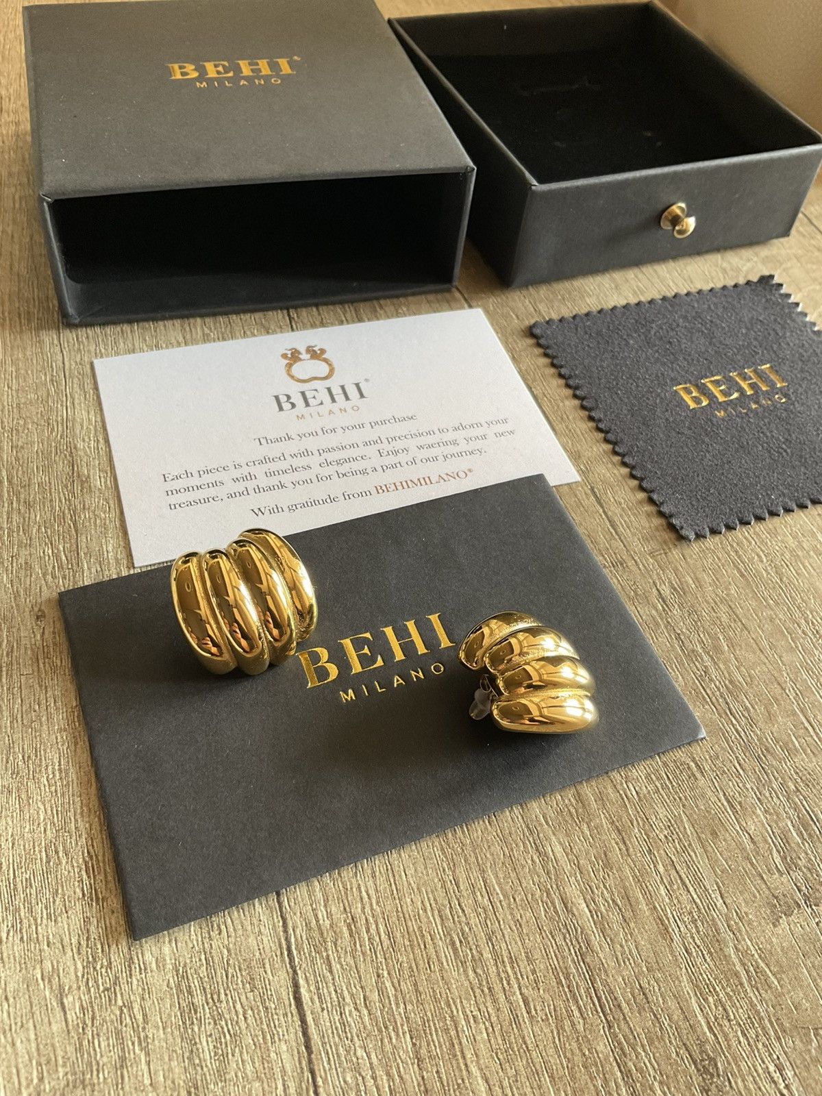 Other BEHI MILANO OMIYA EARRINGS Size ONE SIZE - 7 Thumbnail