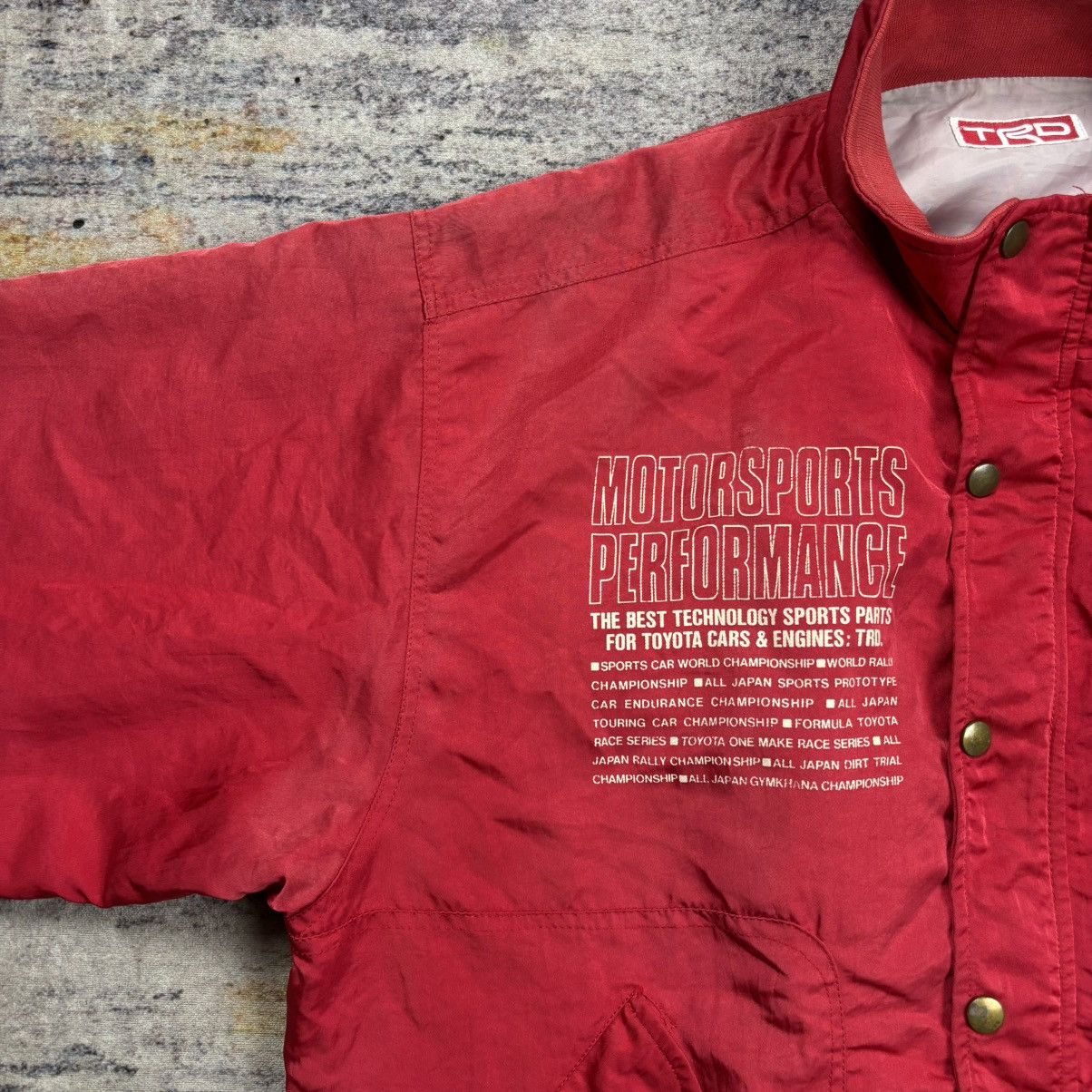 Vintage Vintage 90s Trd Toyota racing development bomber jacket Size US M / EU 48-50 / 2 - 12 Thumbnail