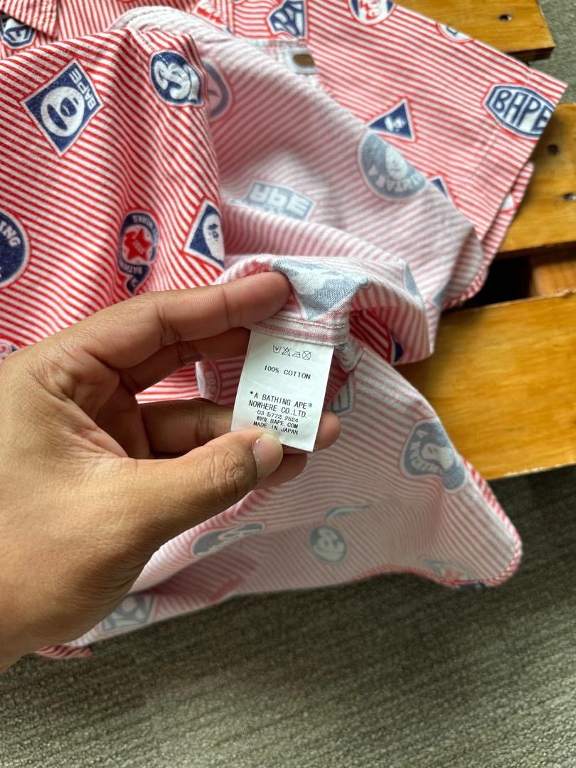 Bape BATHING APE FULL PRINT SHIRT Size US M / EU 48-50 / 2 - 9 Thumbnail