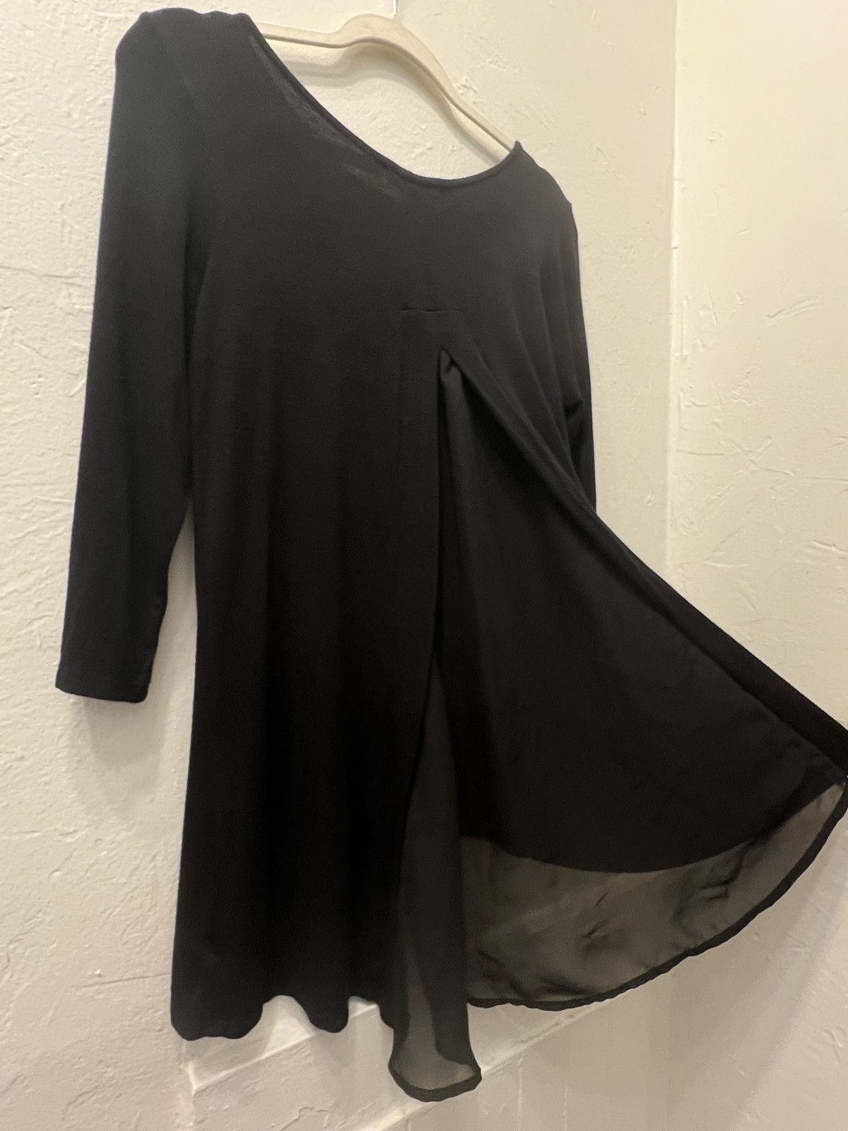 Other Black Hi-low Tunic with Sheer Peekaboo Back Size XL / US 12-14 / IT 48-50 - 7 Thumbnail