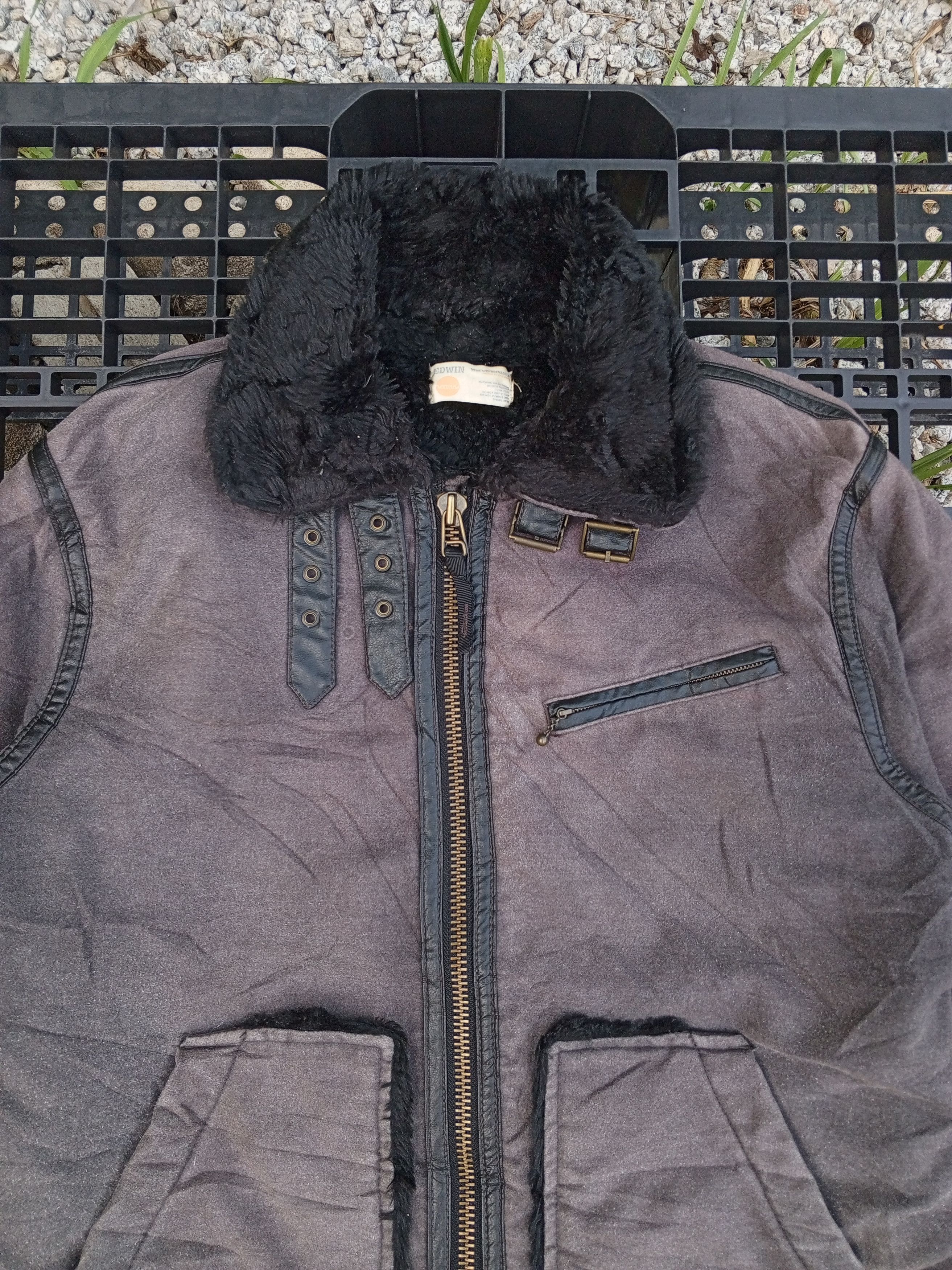 Edwin Vintage EDWIN nice design winter style jacket Size US L / EU 52-54 / 3 - 6 Thumbnail