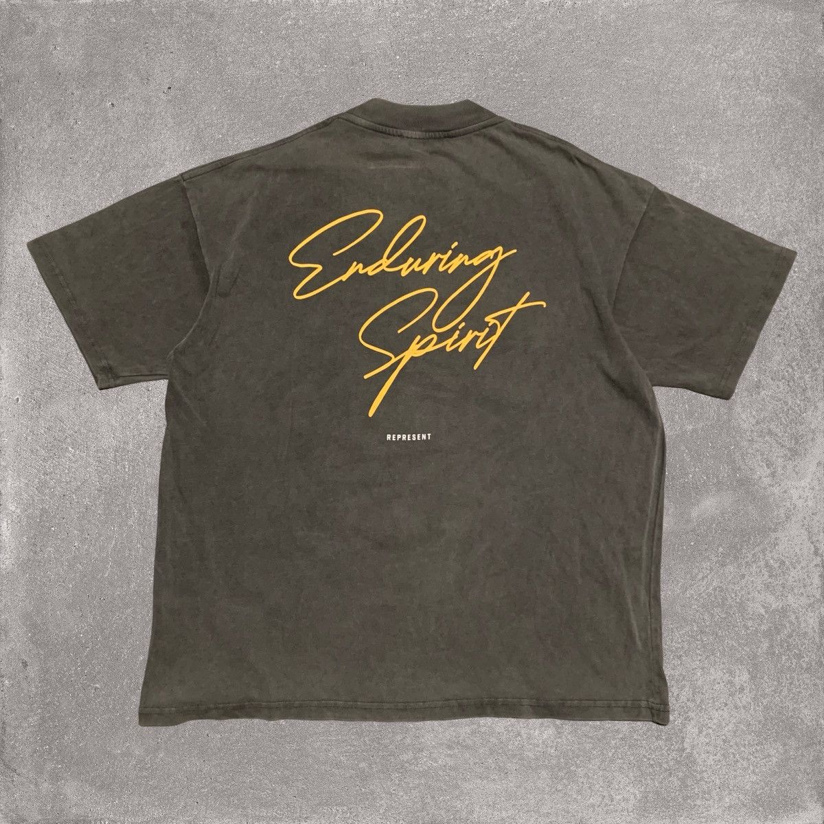 Represent Clo. Represent Medium Enduring Spirit Vintage Grey Tee Size US M / EU 48-50 / 2 - 2 Thumbnail