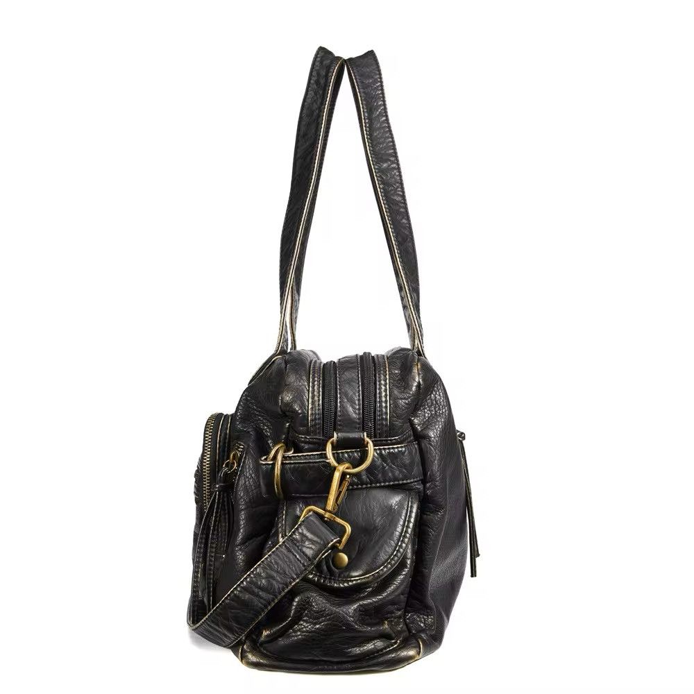 Vintage Vintage PU Leather Multi-pockets Shoulder Bag Size ONE SIZE - 5 Thumbnail
