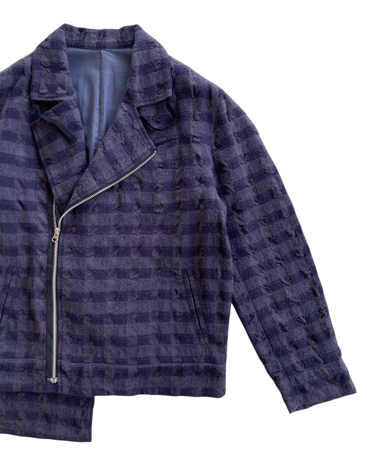PPFM PPFM Double Collar Cotton Blend Rider Jacket Size US L / EU 52-54 / 3 - 8 Thumbnail