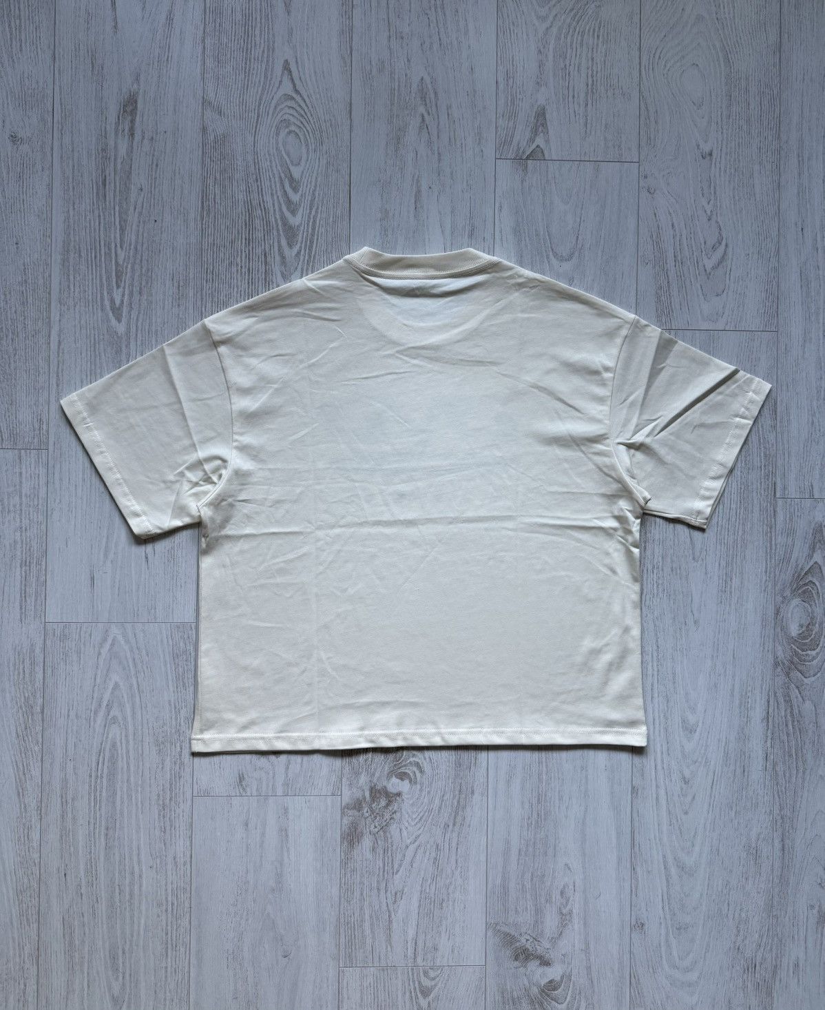 Other DVD Video Logo Retro Boxy T-Shirt Custom Creme Blue Print M Size US M / EU 48-50 / 2 - 4 Thumbnail