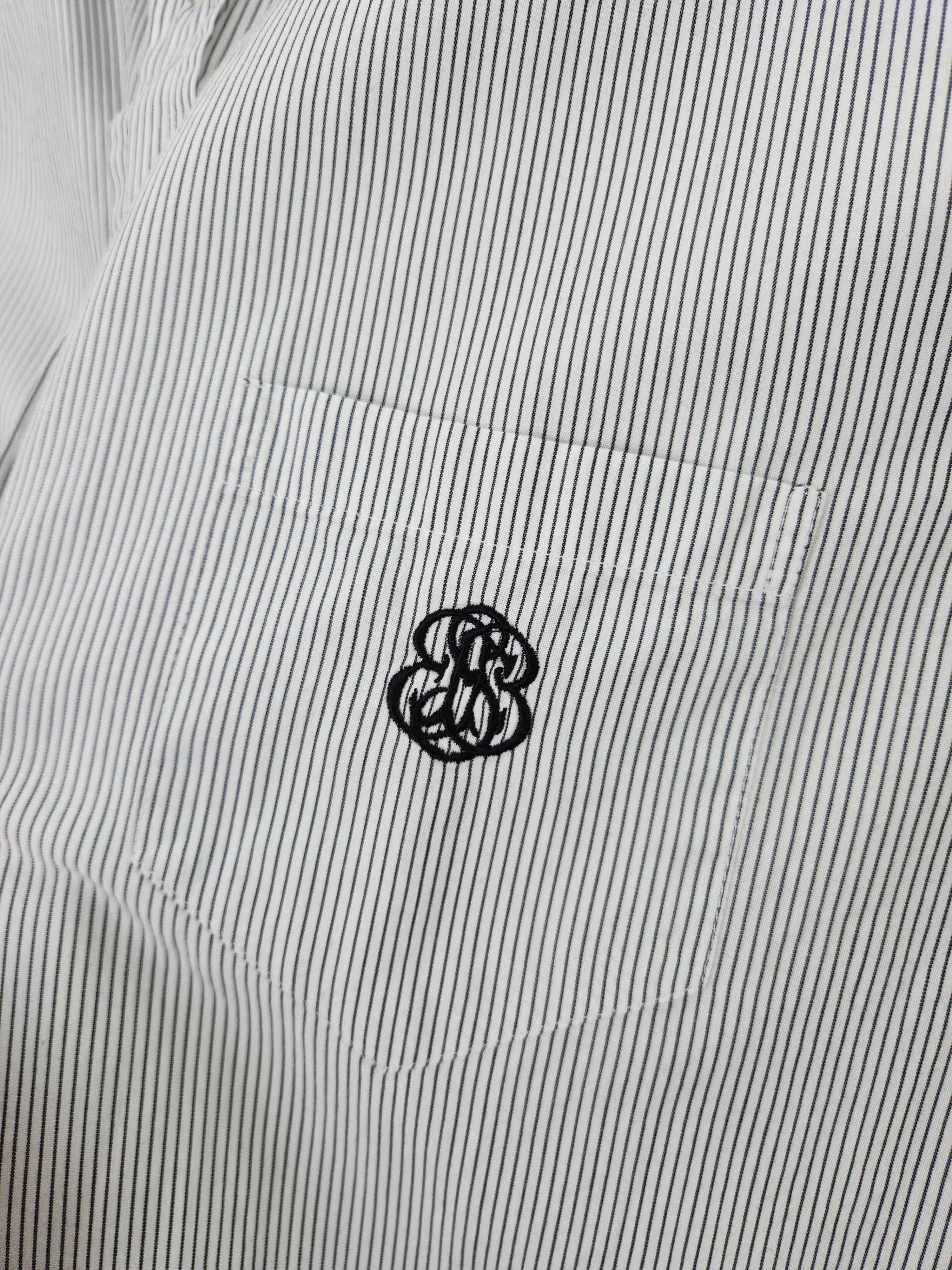 Balenciaga Balenciaga paris stripes button ups shirt pockets logo Size US L / EU 52-54 / 3 - 7 Thumbnail