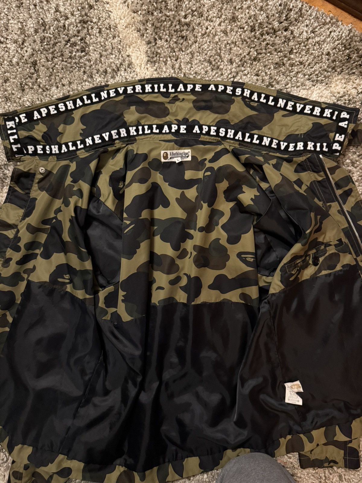 Bape A Bathing Ape “1st Camo Rescue Windbreaker” Size US L / EU 52-54 / 3 - 4 Thumbnail