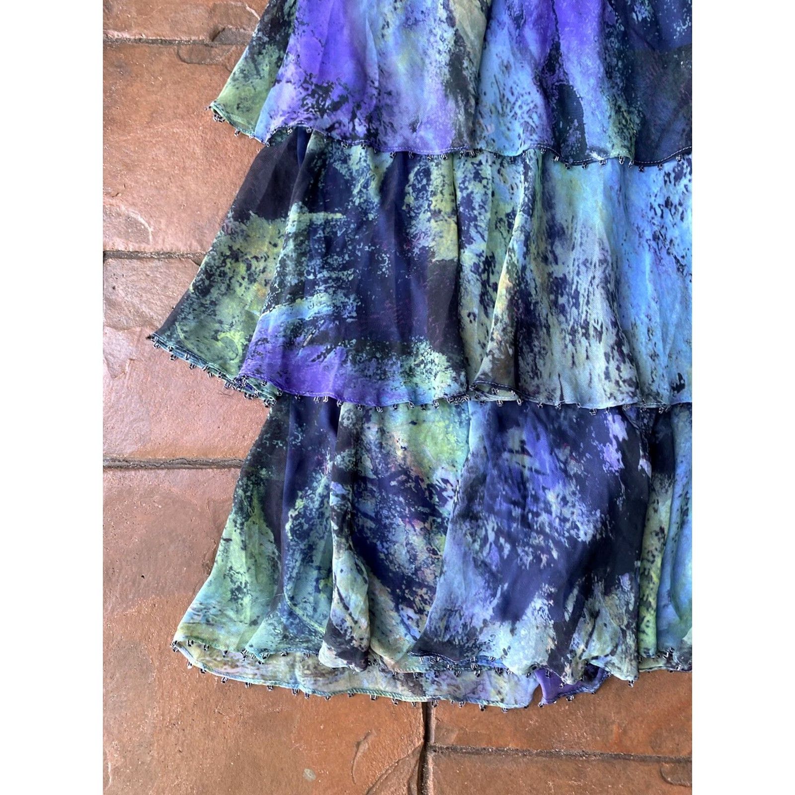 Vintage VINTAGE CAPRI by MON CHERI Dress Gown Bead Trim Womens 20 NWT Size M / US 6-8 / IT 42-44 - 6 Thumbnail